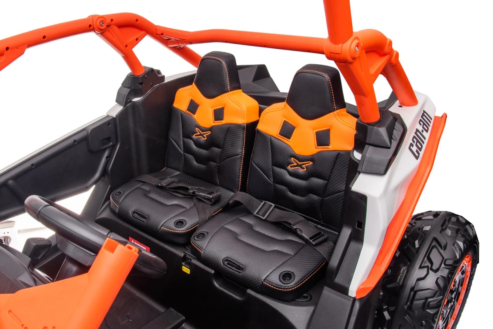 Rev Up the Fun: LX Performance Can-Am Maverick 4WD Edition 2-Seater Kids Ride-on Buggy with Leather Seats and RC Control - DERAKBIKES