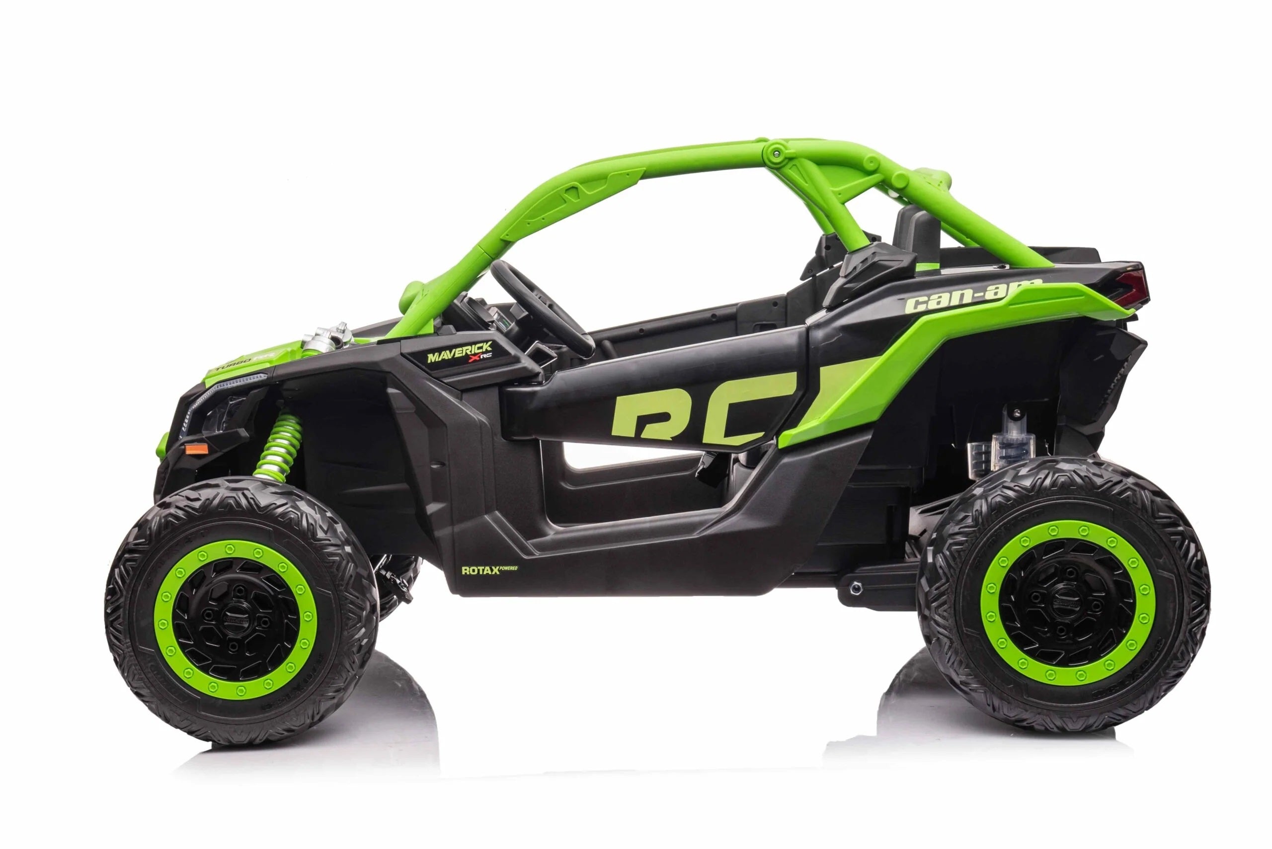 Rev Up the Fun: LX Performance Can-Am Maverick 4WD Edition 2-Seater Kids Ride-on Buggy with Leather Seats and RC Control - DERAKBIKES