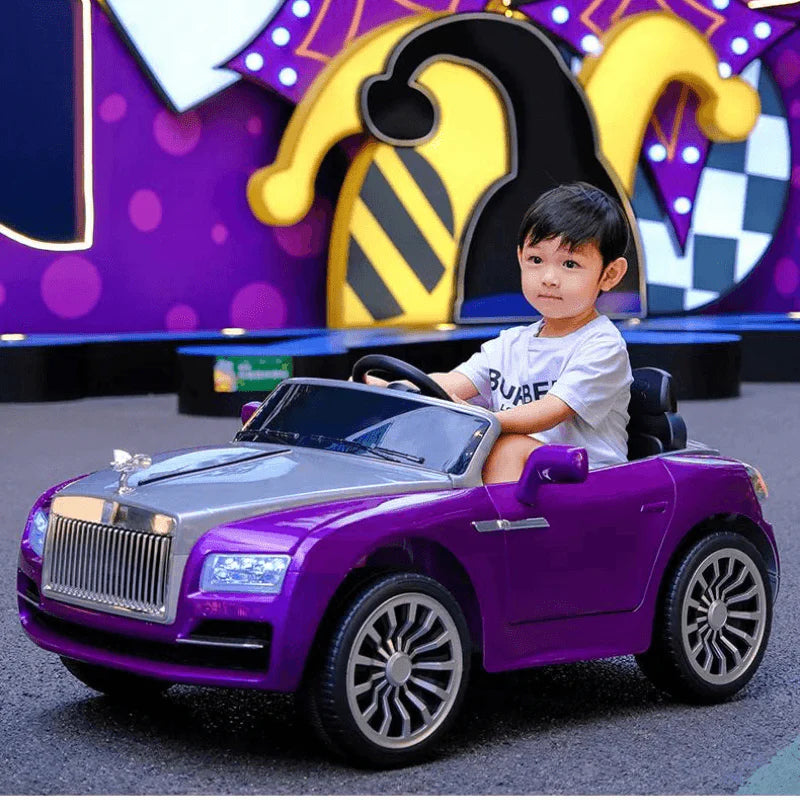 Rolls Royce Rechargeable Ride on Car for Kids & Toddlers with Remote Control - Purple