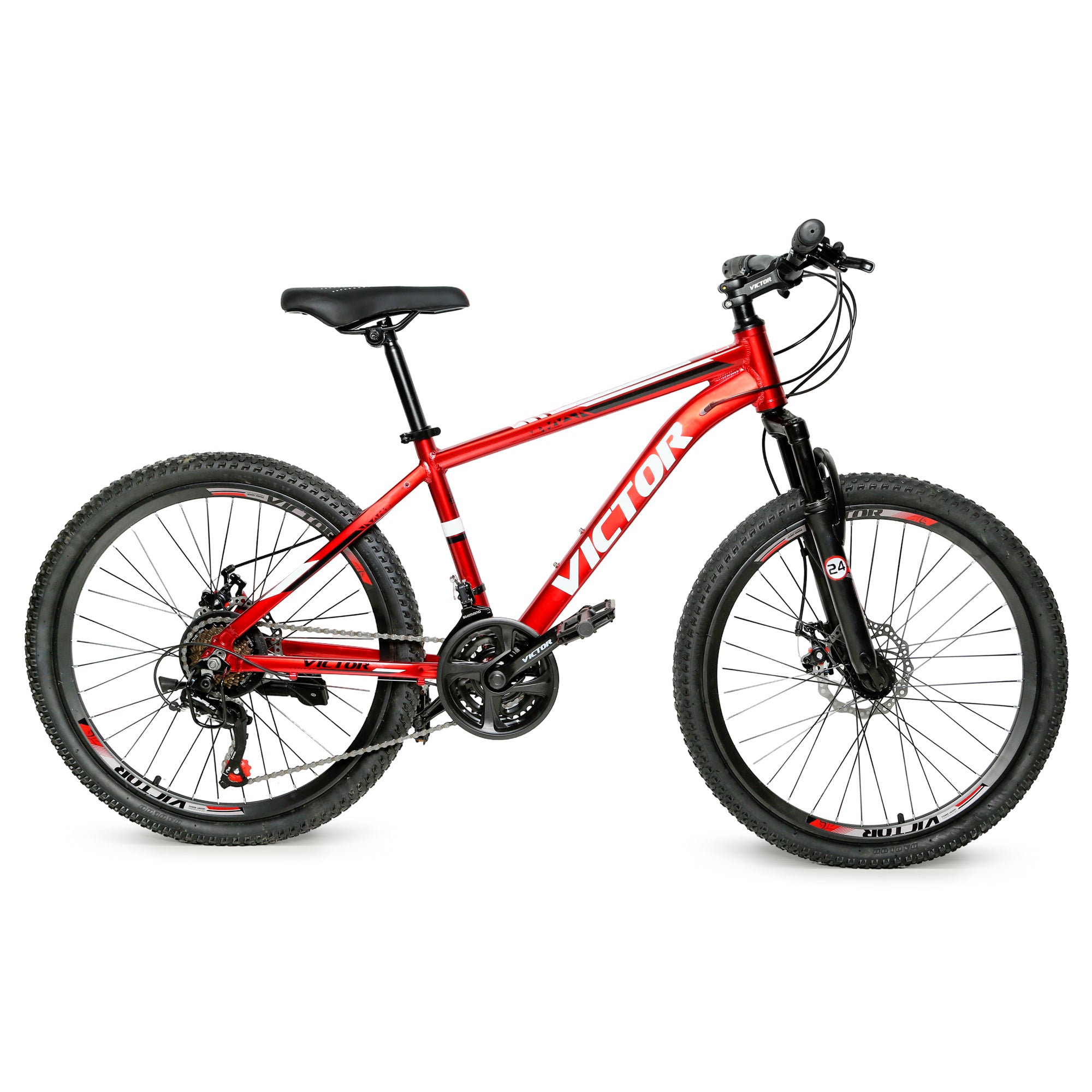 DERAK Victor - 26 inch new addition Youth/Adult Mountain Bike, 7-21 Speeds turnary By DerakBikes (26, Red)