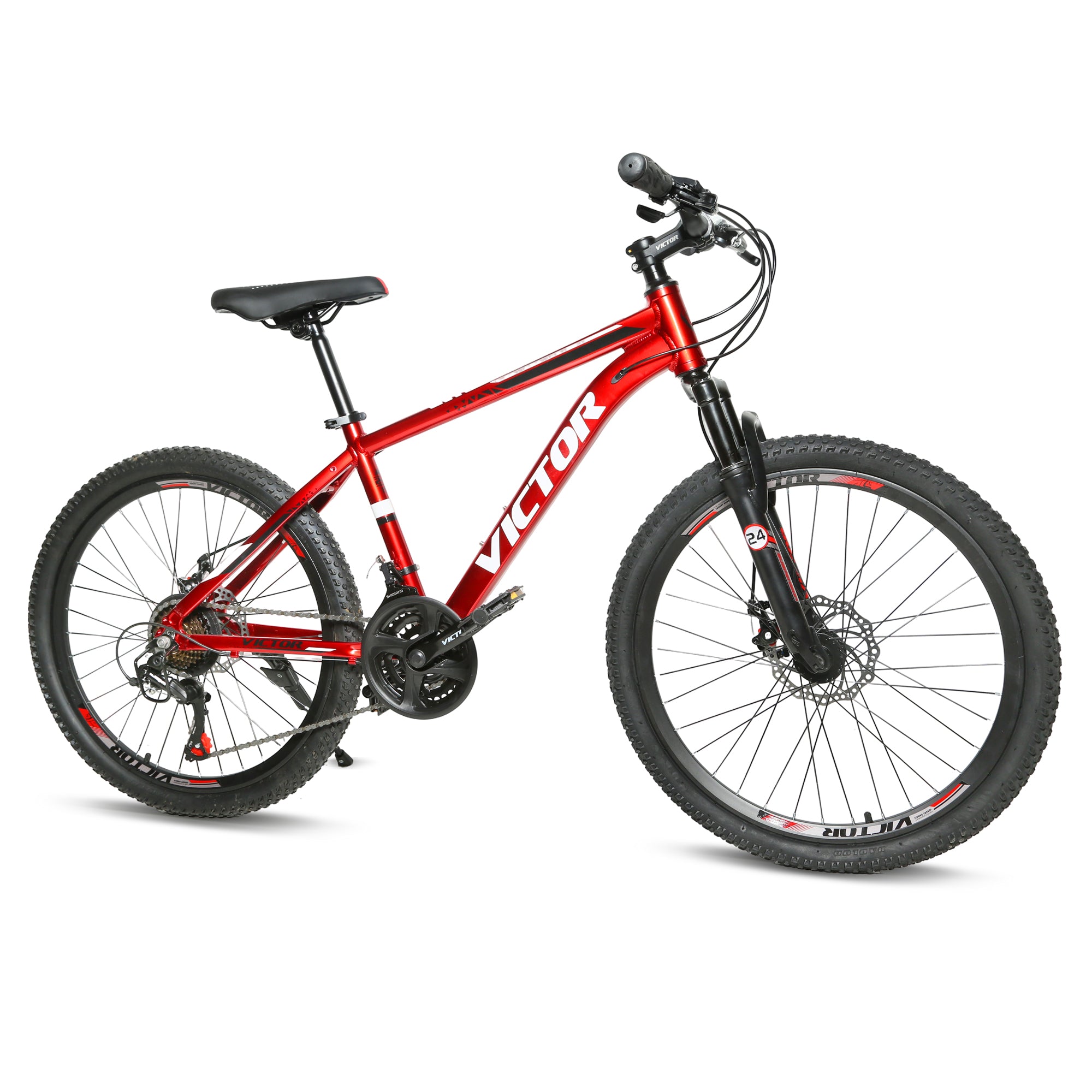 DERAK Victor - 26 inch new addition Youth/Adult Mountain Bike, 7-21 Speeds turnary By DerakBikes (26, Red)