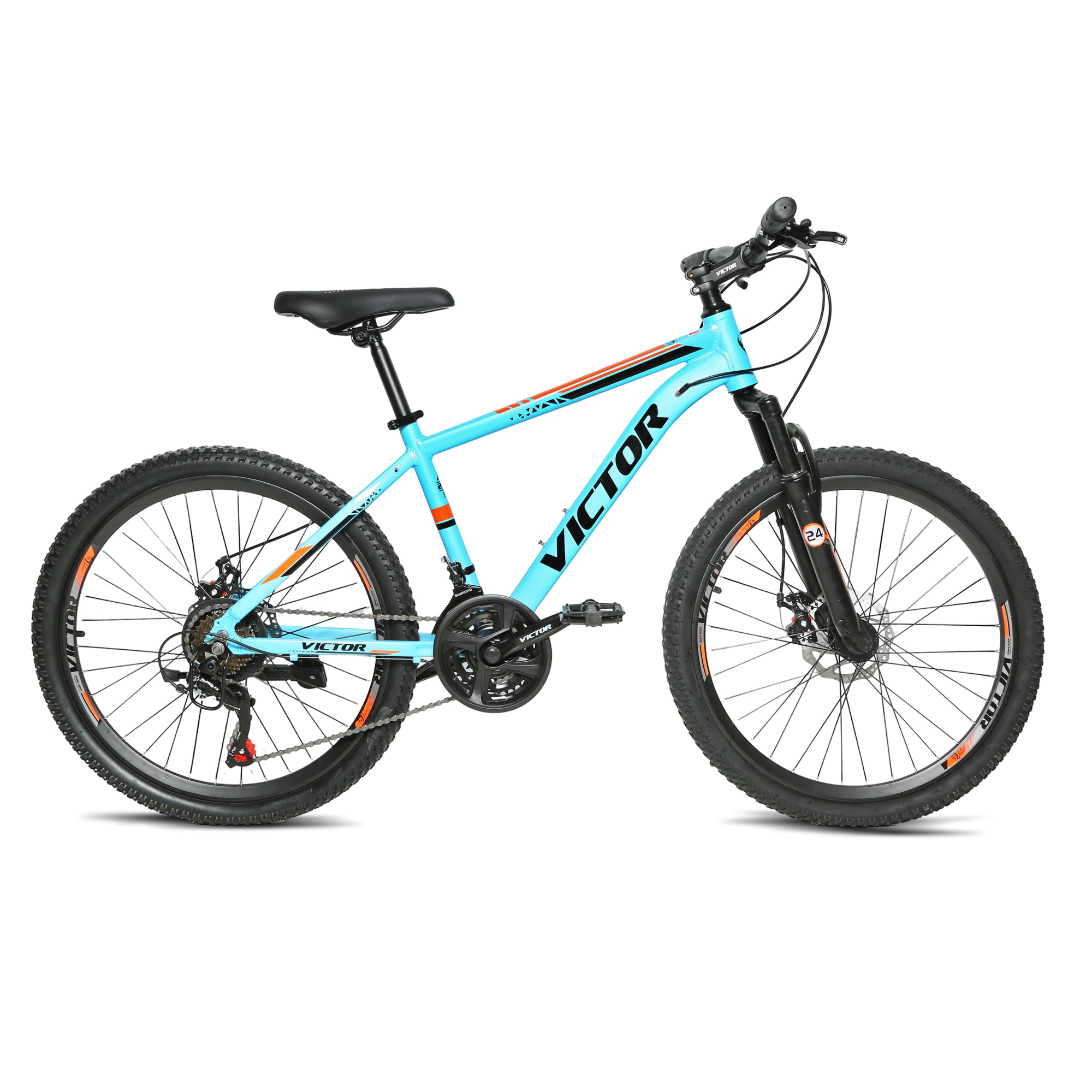 Derak Victor- 26 inch new addition Youth/Adult Mountain Bike, 7-21 Speeds turnary By DerakBikes (26, light Blue)