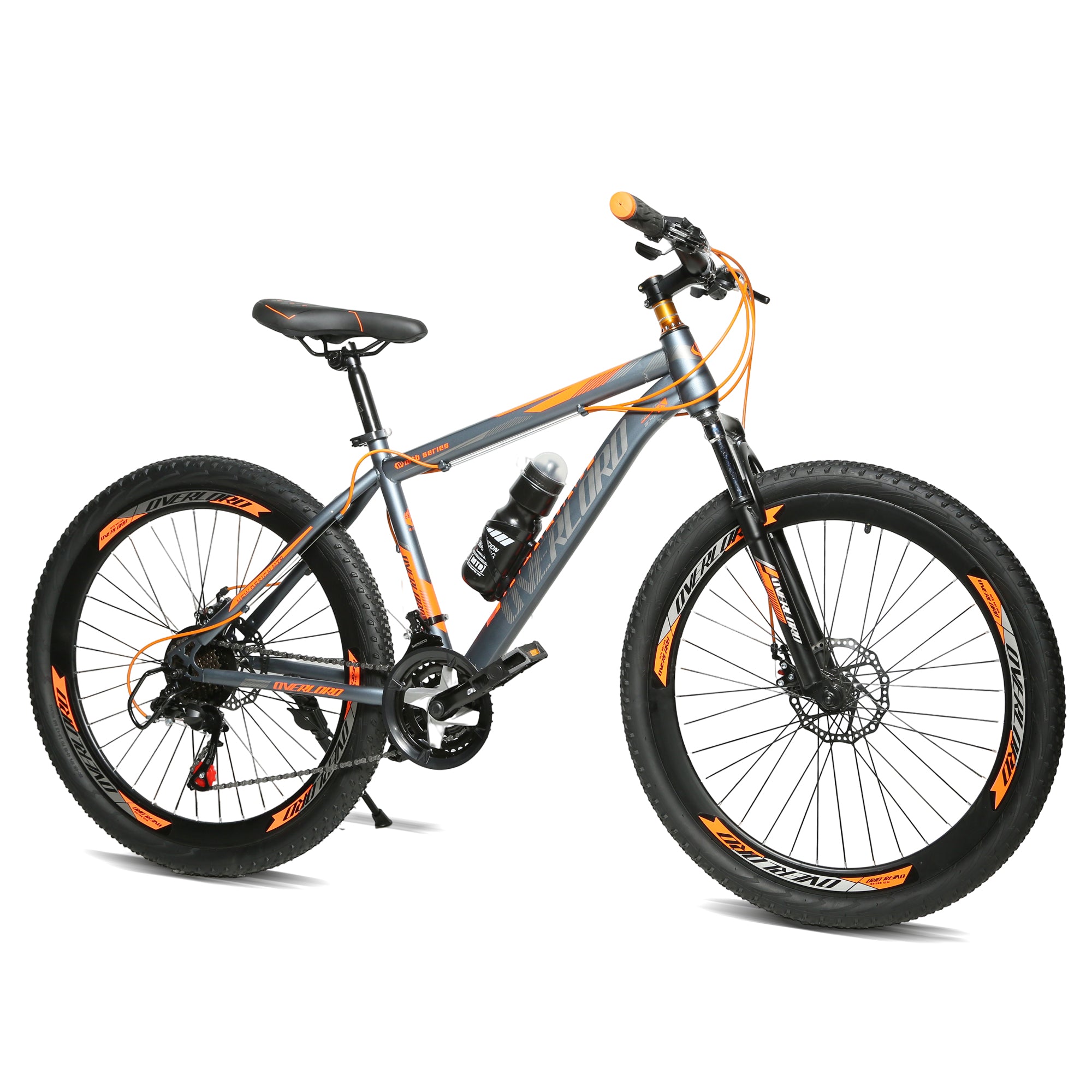 Derak 24-inch Overload Youth/Adult Mountain Bike, 7-21 Speeds tourny By DerakBikes (24, silver)