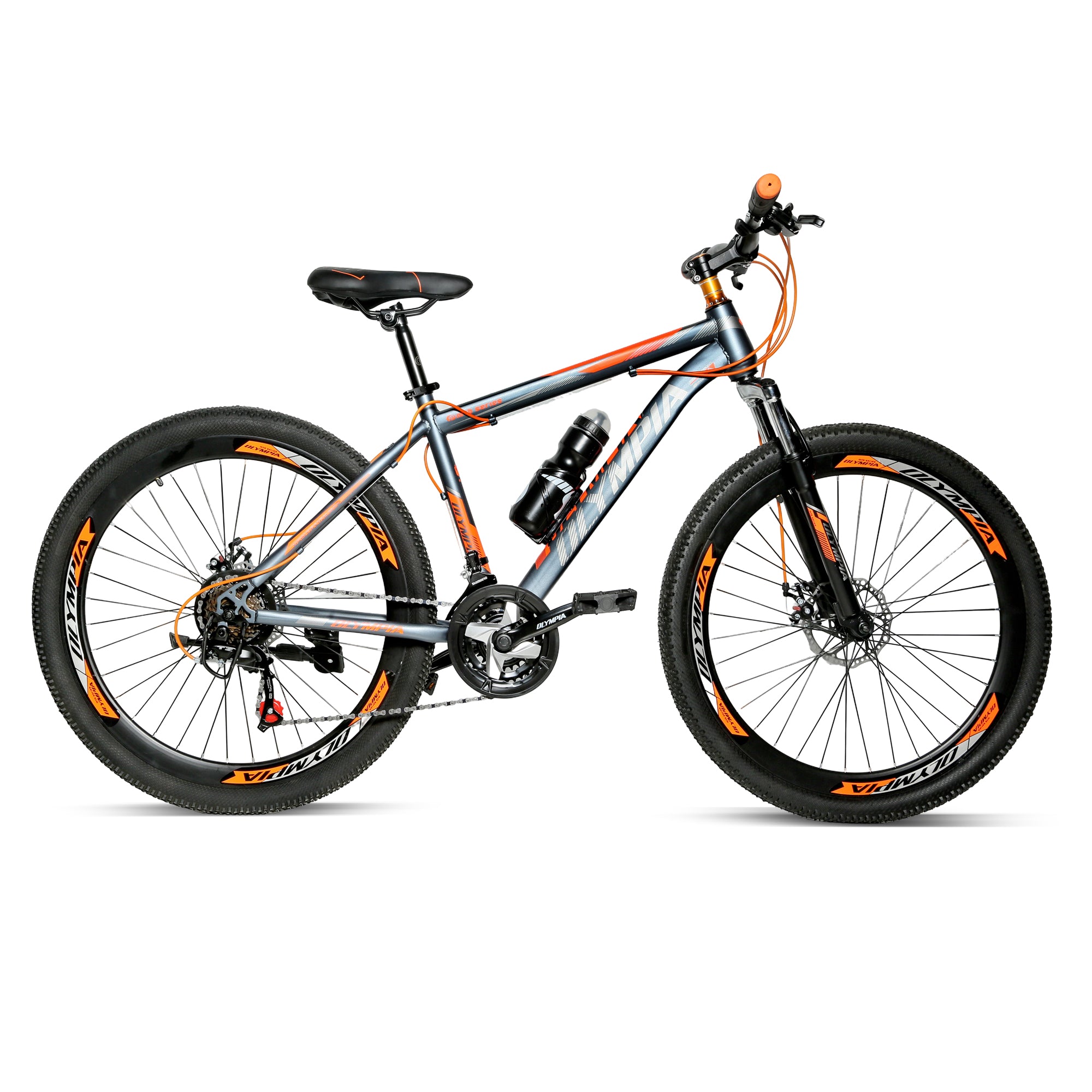 Derak 24-Olympia inch Youth/Adult Mountain Bike, 7-21 Speeds tourny By DerakBikes (24, SILVER)