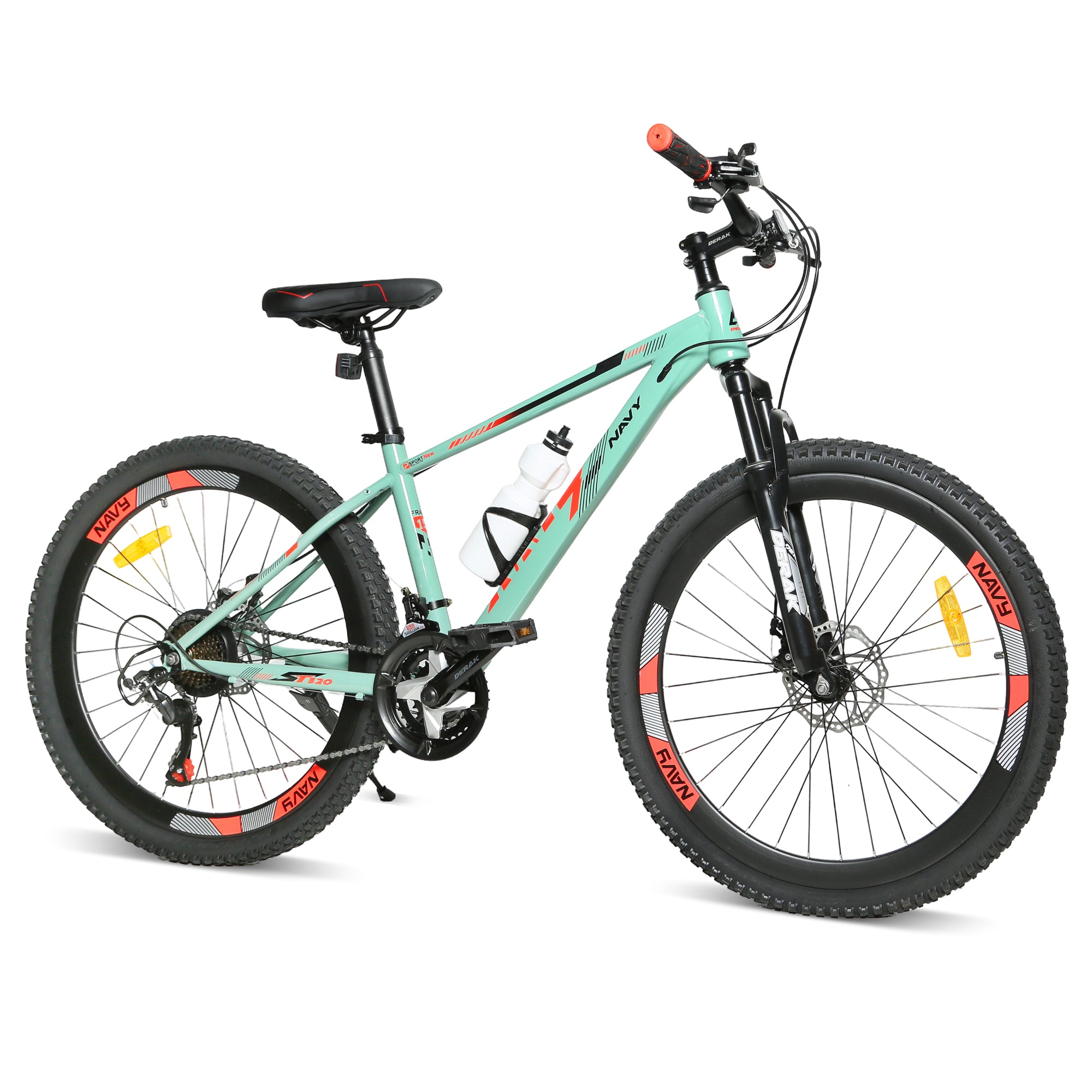 DERAK 26-inch Navy Youth/Adult Mountain Bike, 7-21 Speeds turnary By DerakBikes (26,Light green)