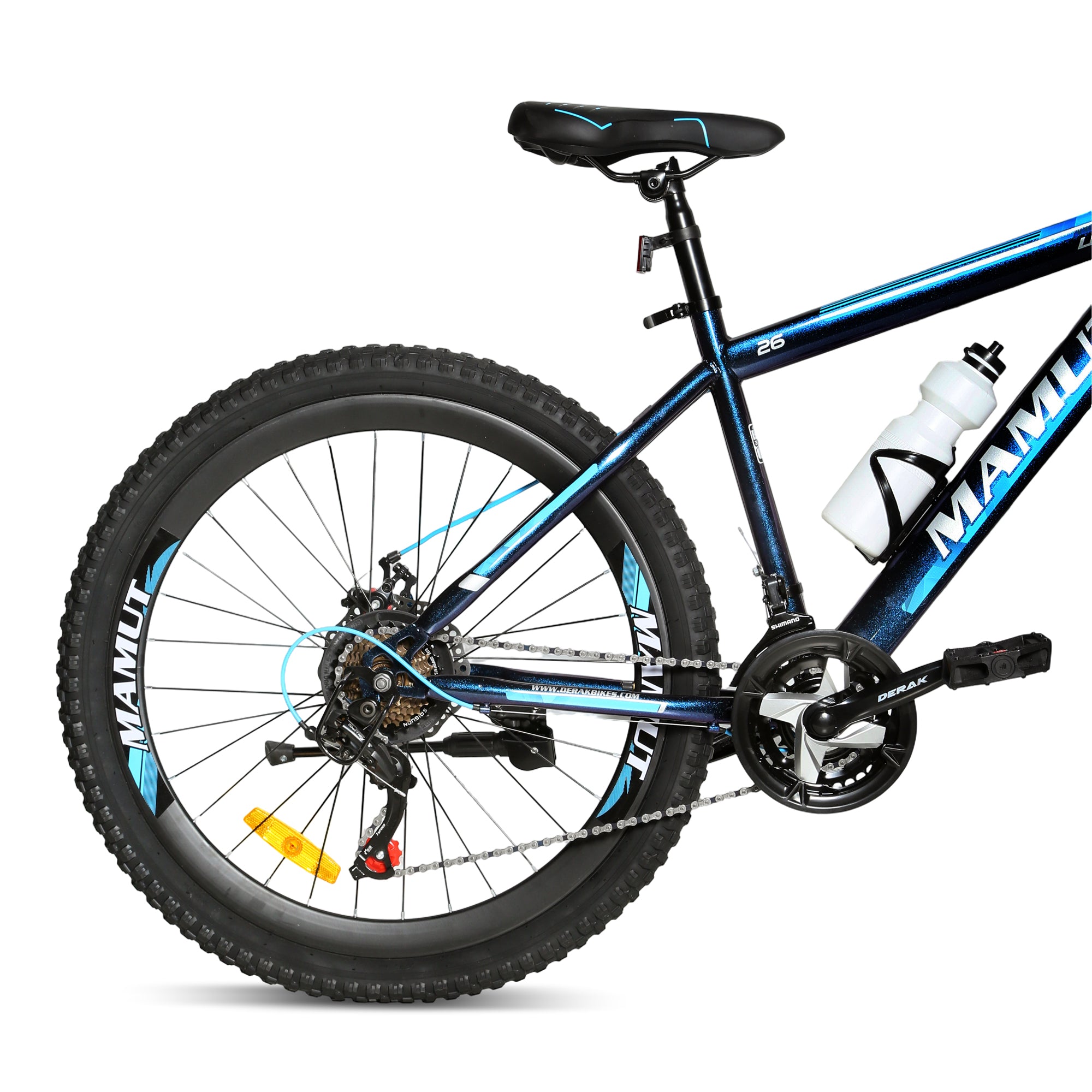 Derak 24 inch Mamut Youth/Adult Mountain Bike, 7-21 Speeds tourny (100% Assembly) By DerakBikes (24, red)