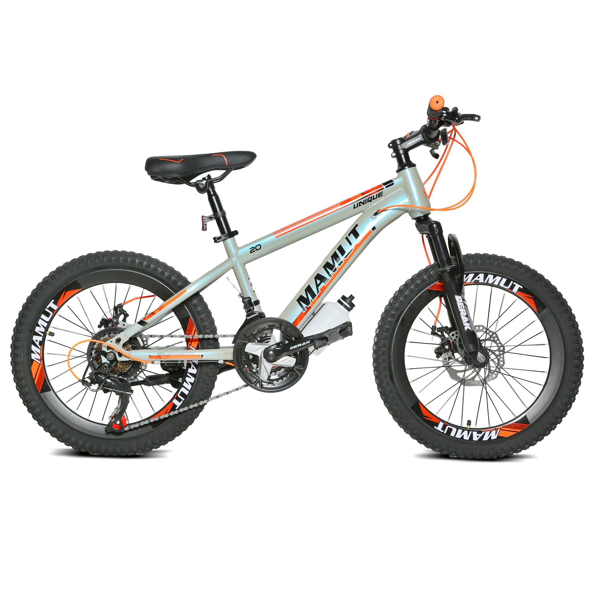 DERAK Mamut Bicycle 20-inch Suspension 21Sp For Kids 7Years & Up (Orange)