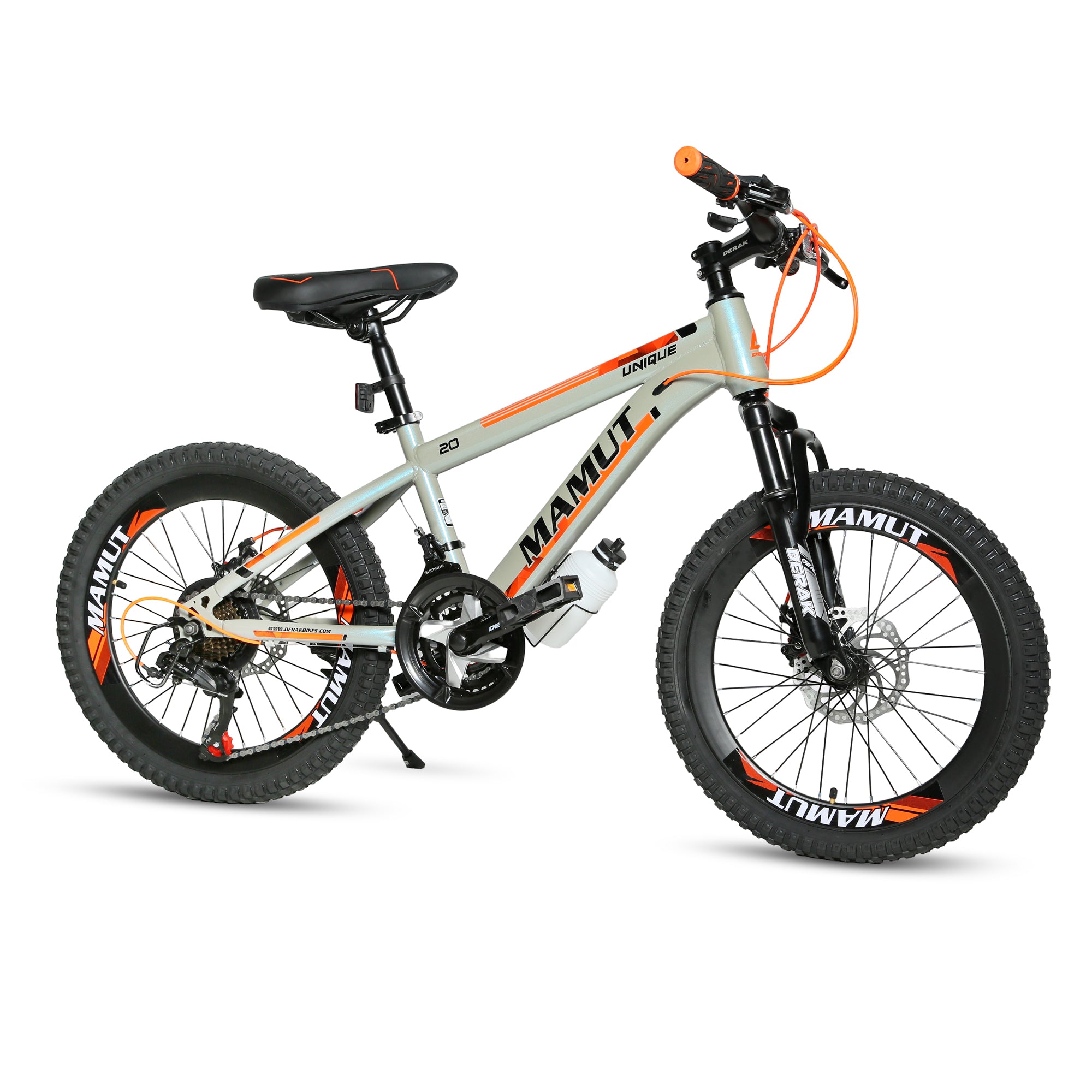 DERAK Mamut Bicycle 20-inch Suspension 21Sp For Kids 7Years & Up (Orange)