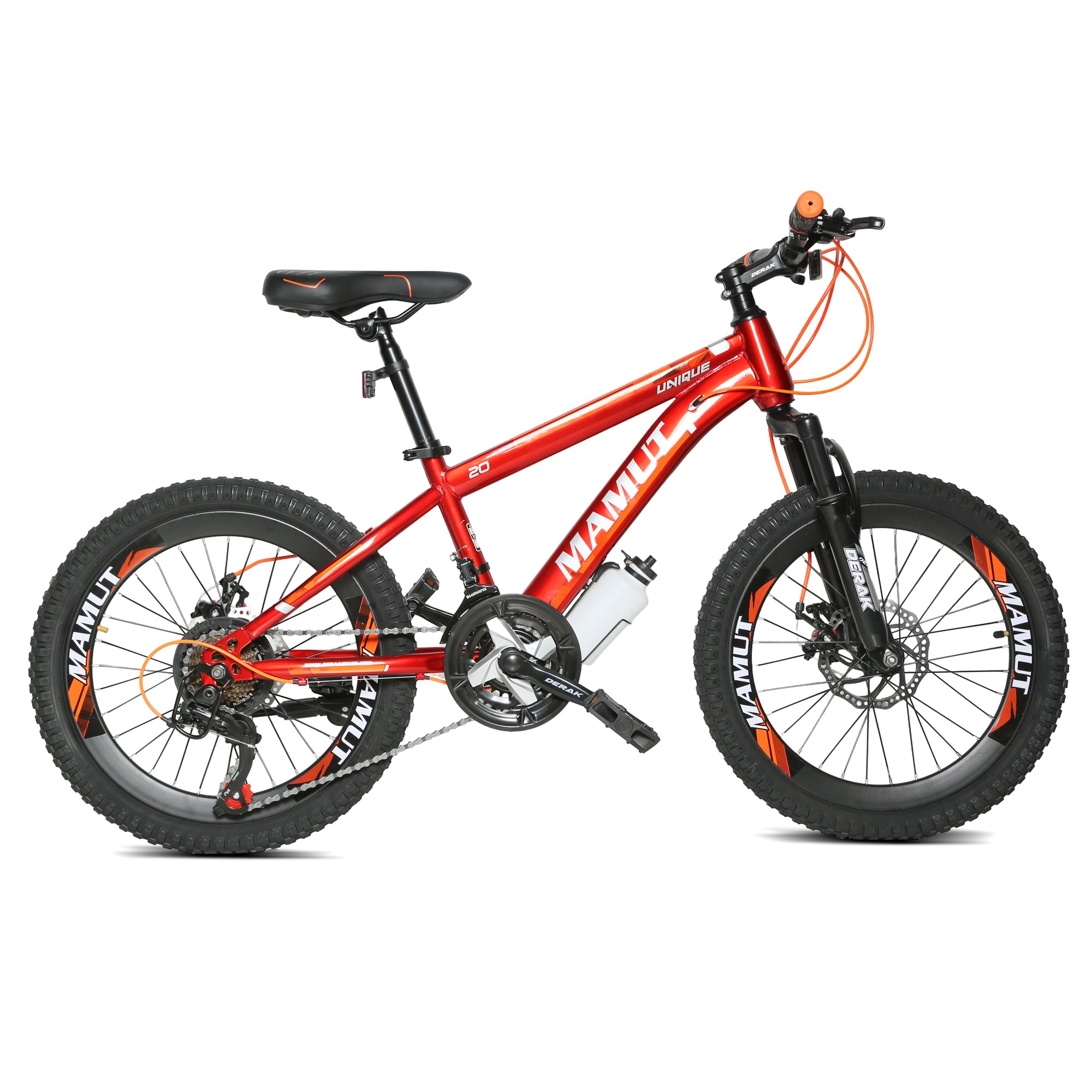 DERAK Mamut Bicycle 20-inch Suspension 21Sp For Kids 7Years & Up (red)