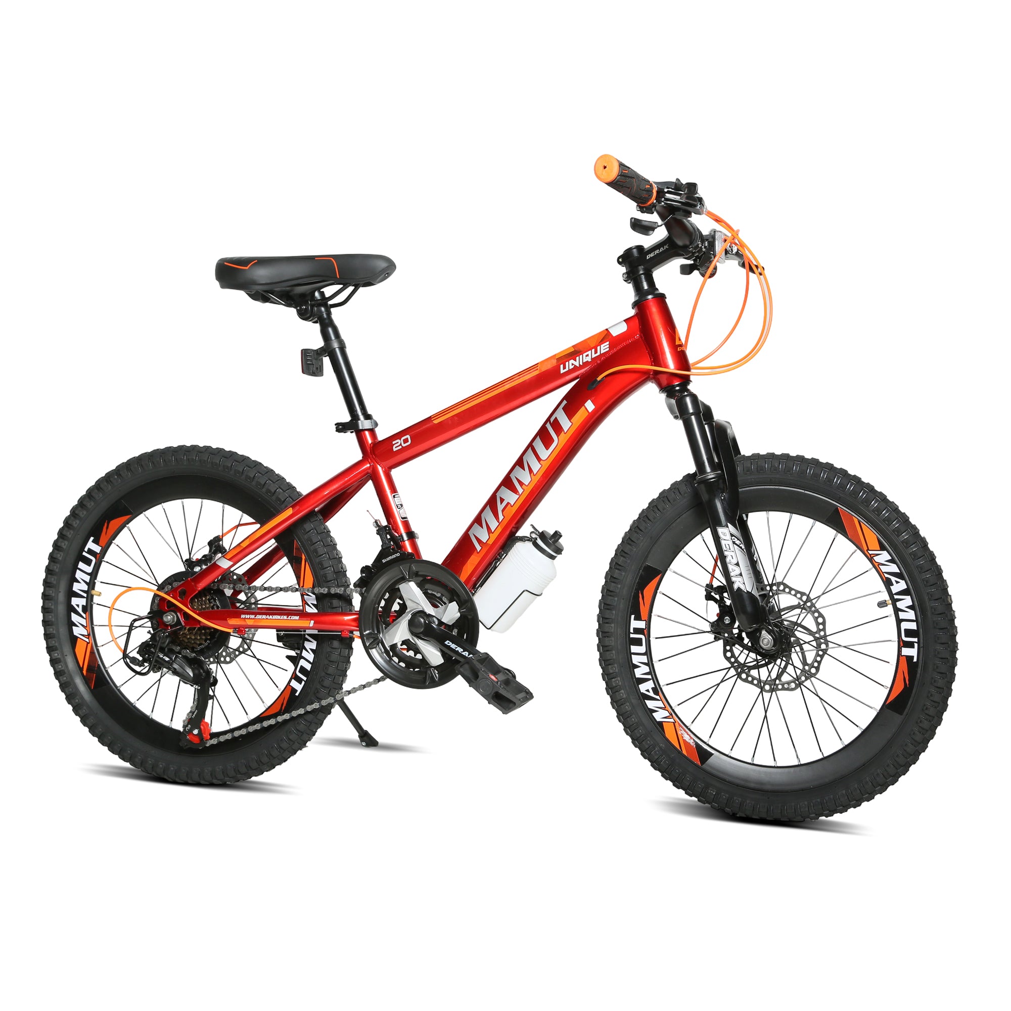 DERAK Mamut Bicycle 20-inch Suspension 21Sp For Kids 7Years & Up (red)