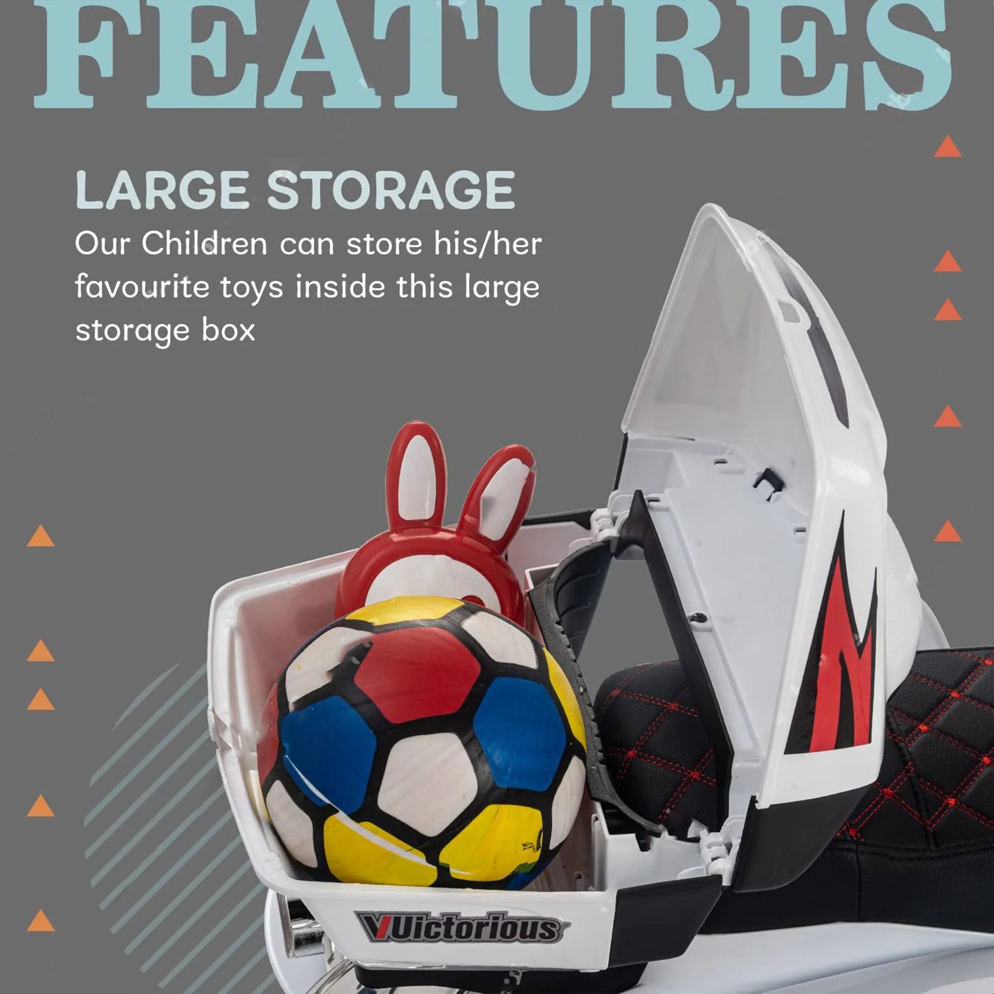 Tri Glide Harley Kids Ride-On Bike with 3 Wheels and Hand Accelerator