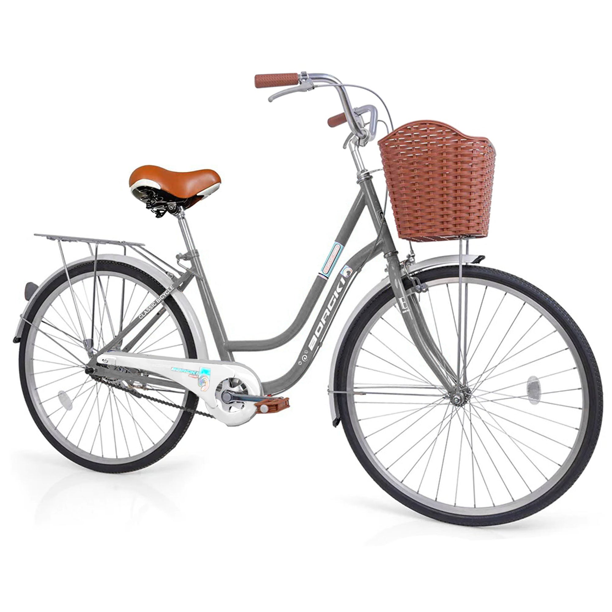City Bike 24 inch With Basket Lady Bicycle - DerakBikes