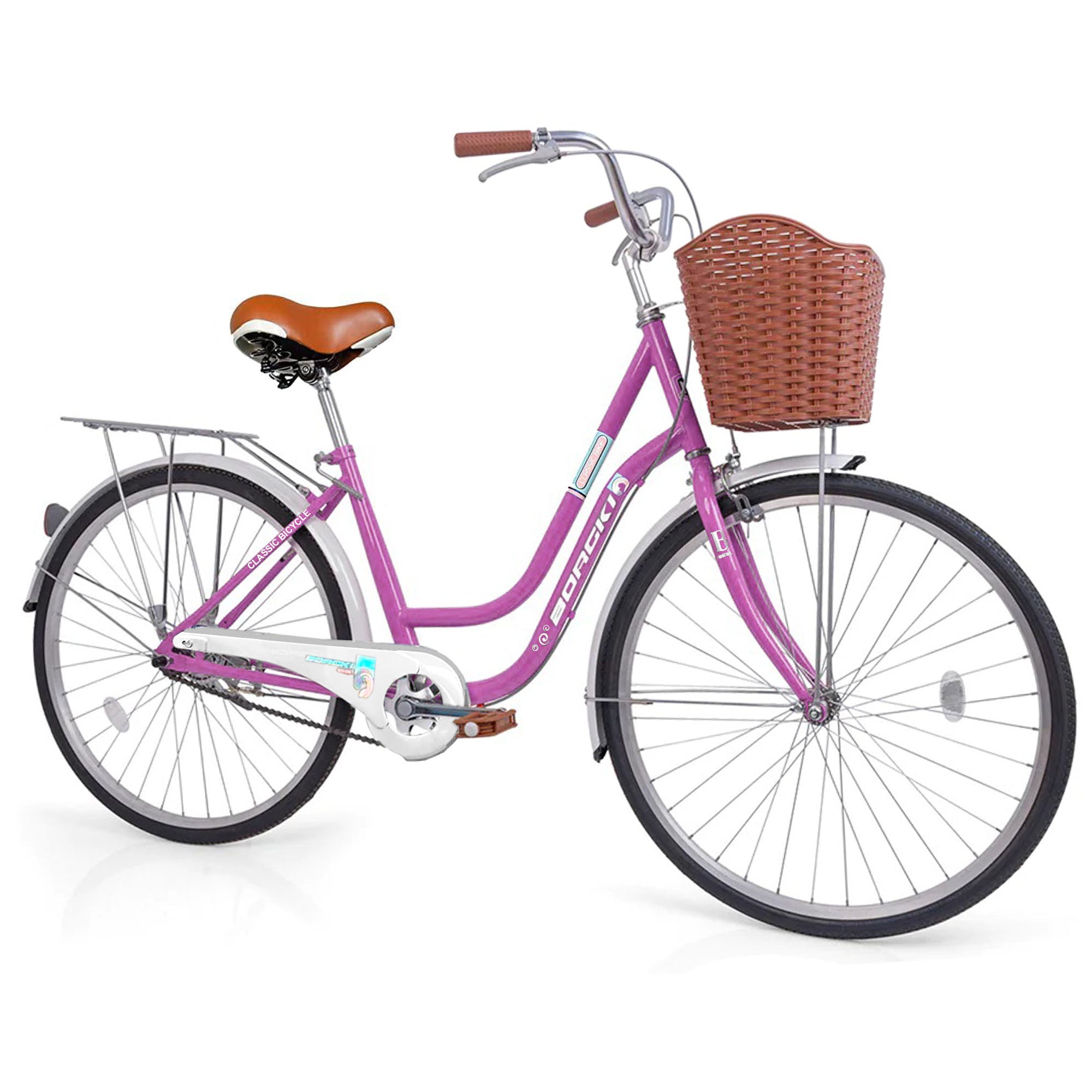 City Bike 24 inch With Basket Lady Bicycle - DerakBikes