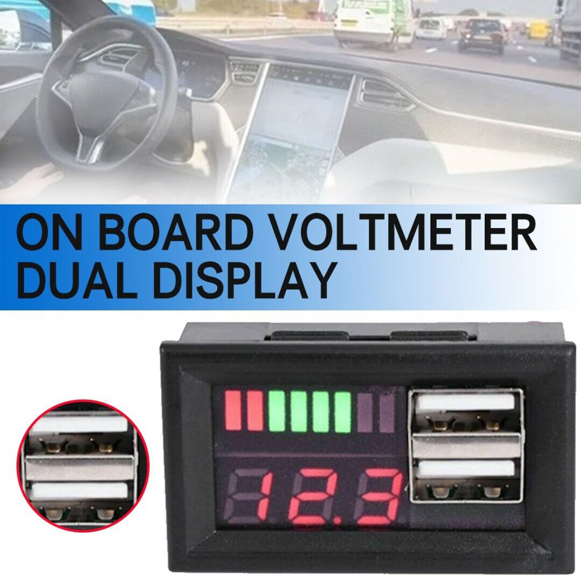12V Battery BMS Capacity Level Indicator