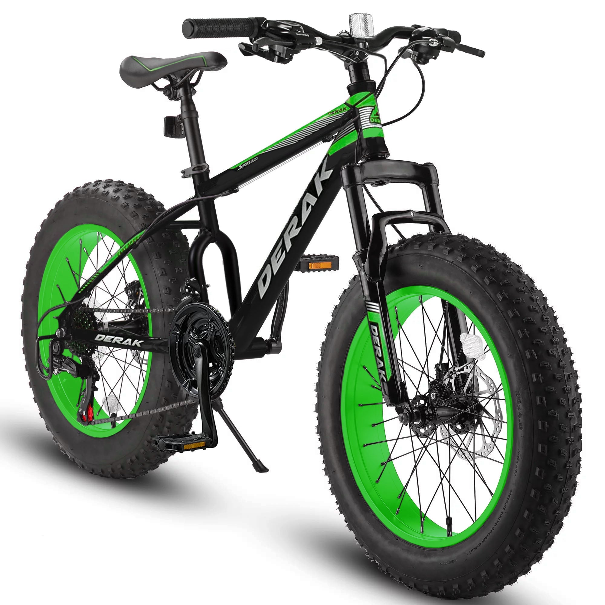 Kids Fat Bike 20 Inch Chunk Full Shimano Front Suspension - DerakBikes