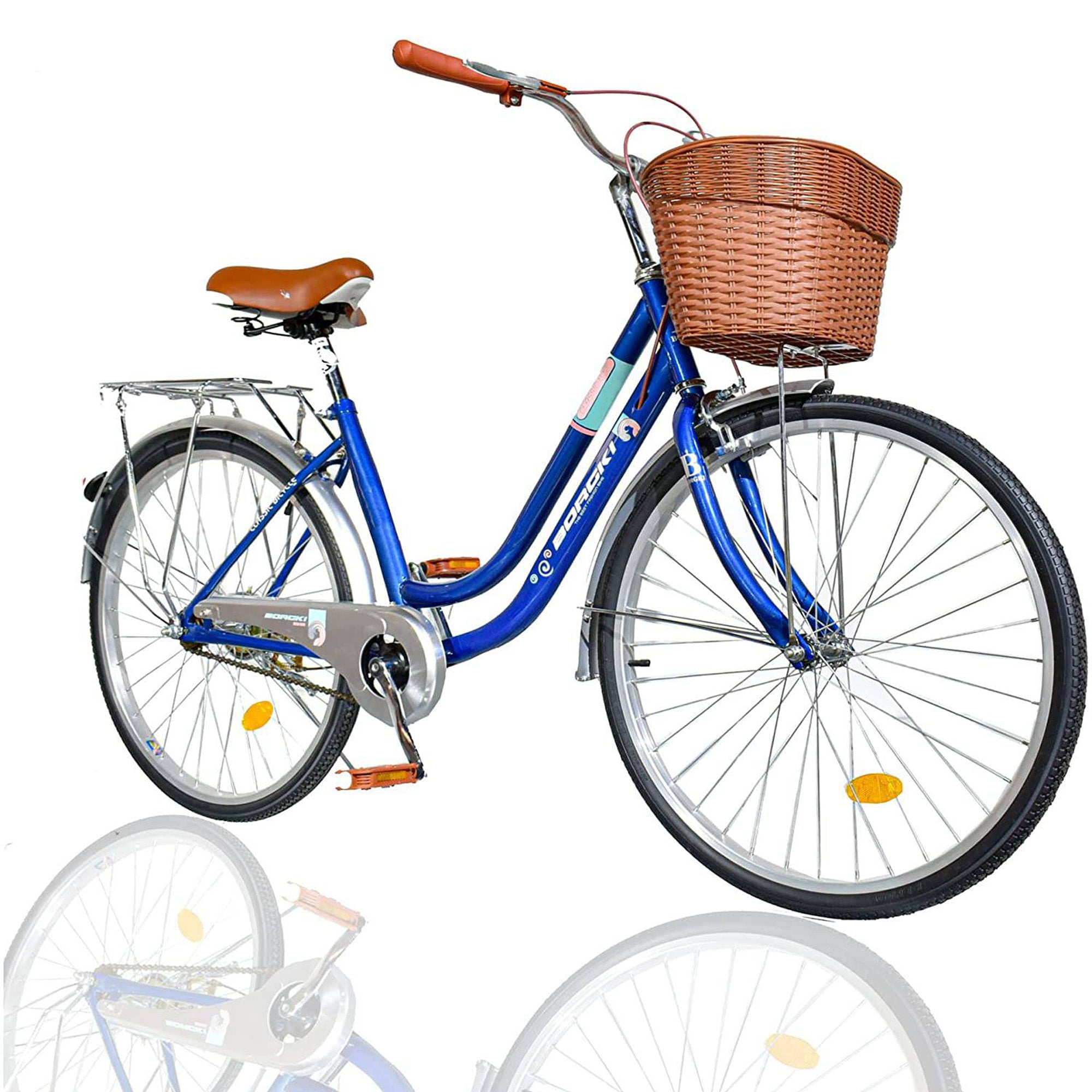City Bike 24 inch With Basket Lady Bicycle - DerakBikes
