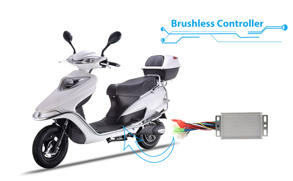 36-48V Electric Scooter Motor 350W Controller Intelligent Brushless