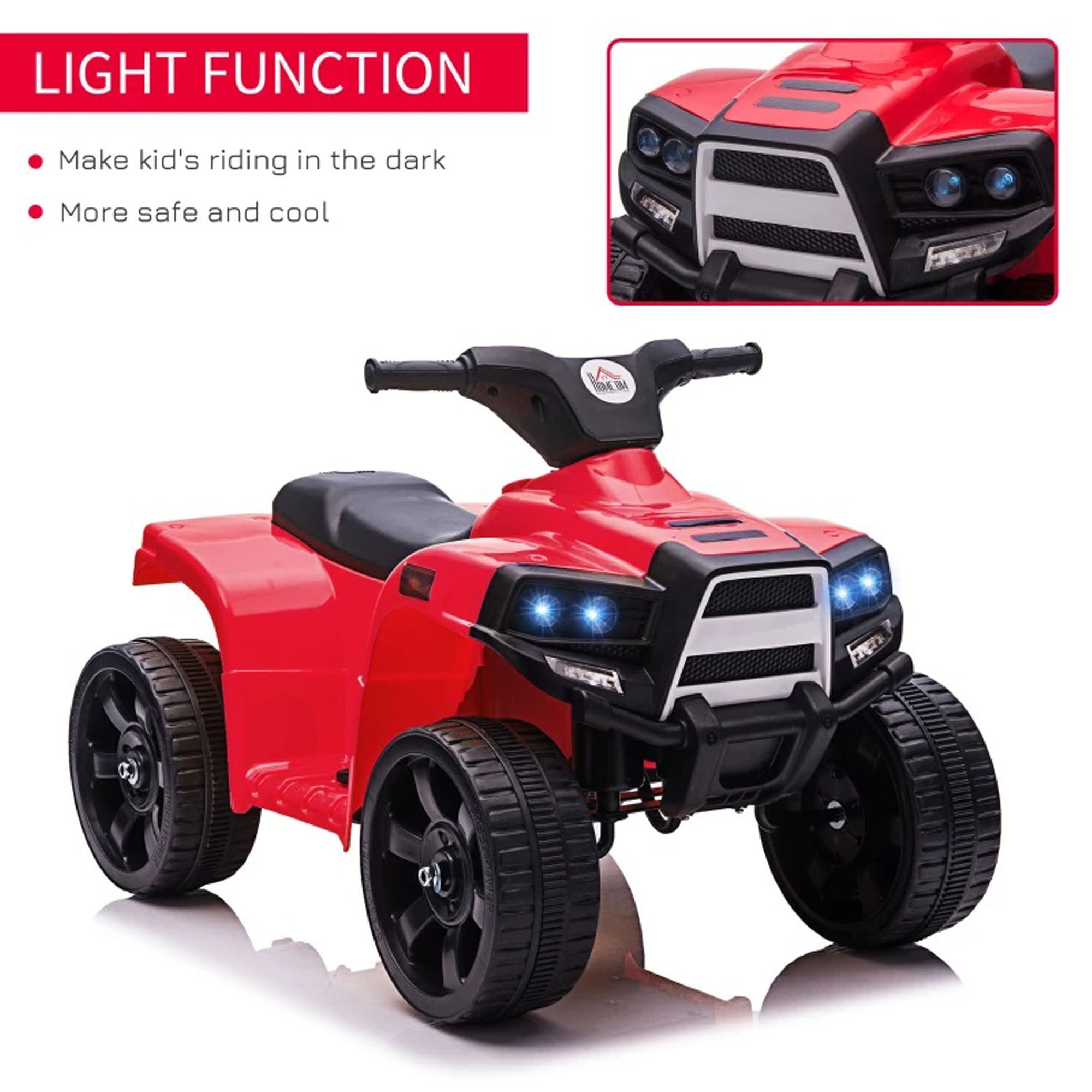 Kids Ride on  Electric 6 V ATV for 18-36 months Red By DERAKBIKES
