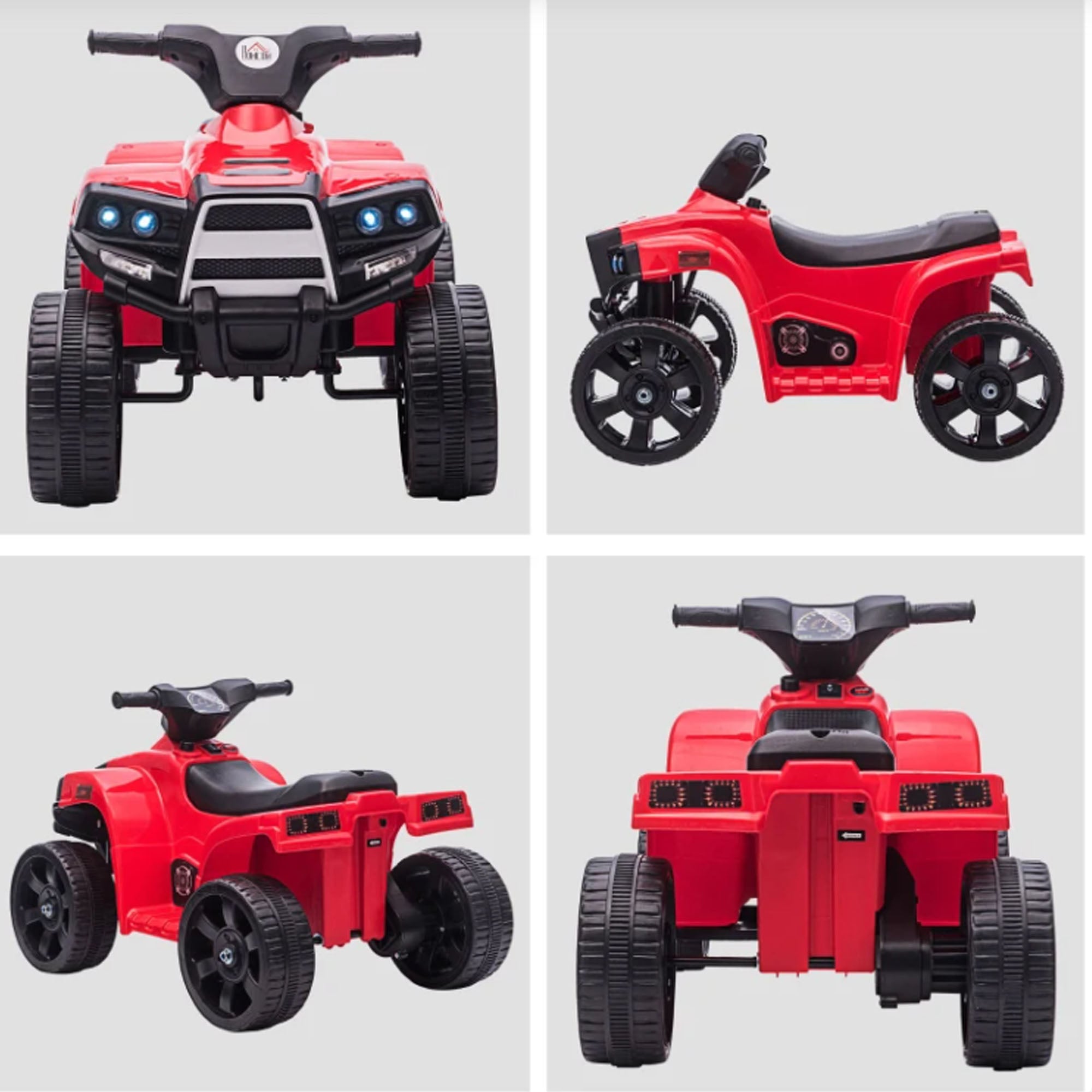Kids Ride on Electric 6 V ATV for 18-36 months Red By DERAKBIKES