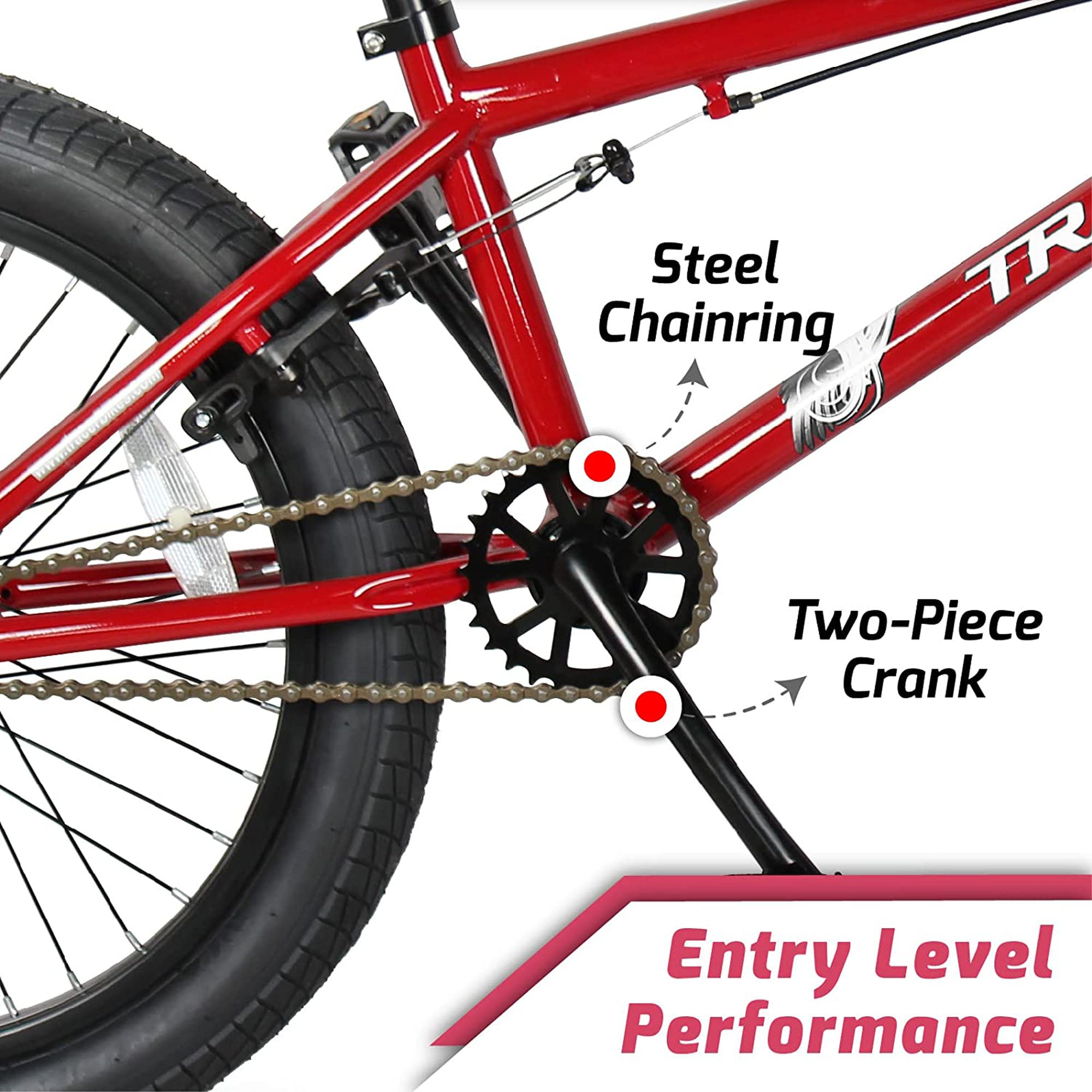 Freestyle Bicycle TRACER Kids BMX 0.3 Red - DerakBikes