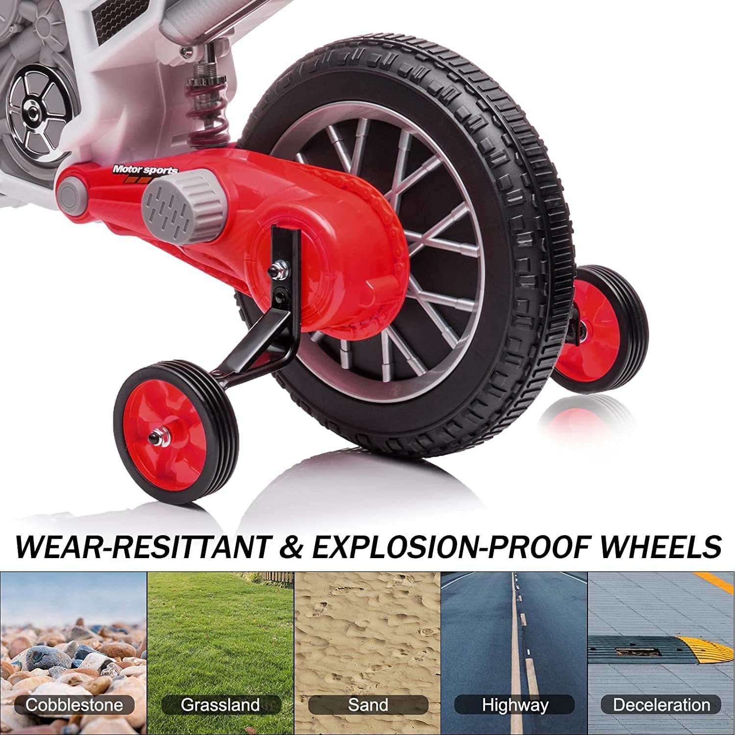 Super 12V Kids Motorcycle Electric Dirt Bike Battery Powered Ride On Motorcycle - DERAKBIKES