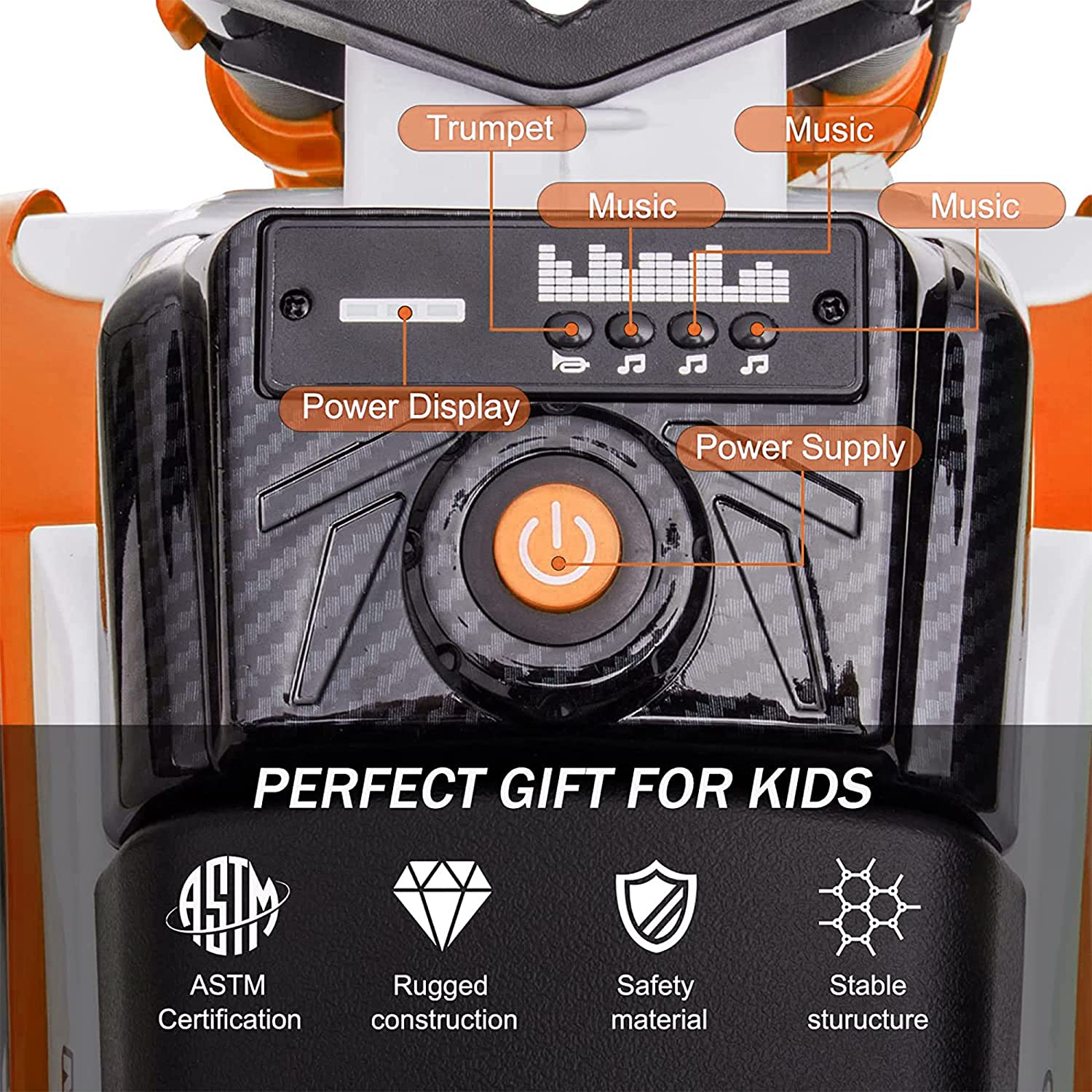 Super 12V Kids Motorcycle Electric Dirt Bike Battery Powered Ride On Motorcycle - DERAKBIKES