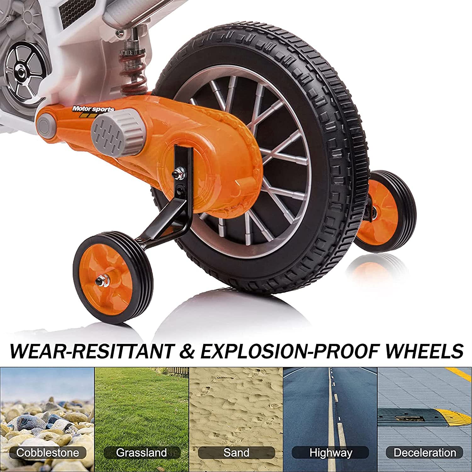 Super 12V Kids Motorcycle Electric Dirt Bike Battery Powered Ride On Motorcycle - DERAKBIKES