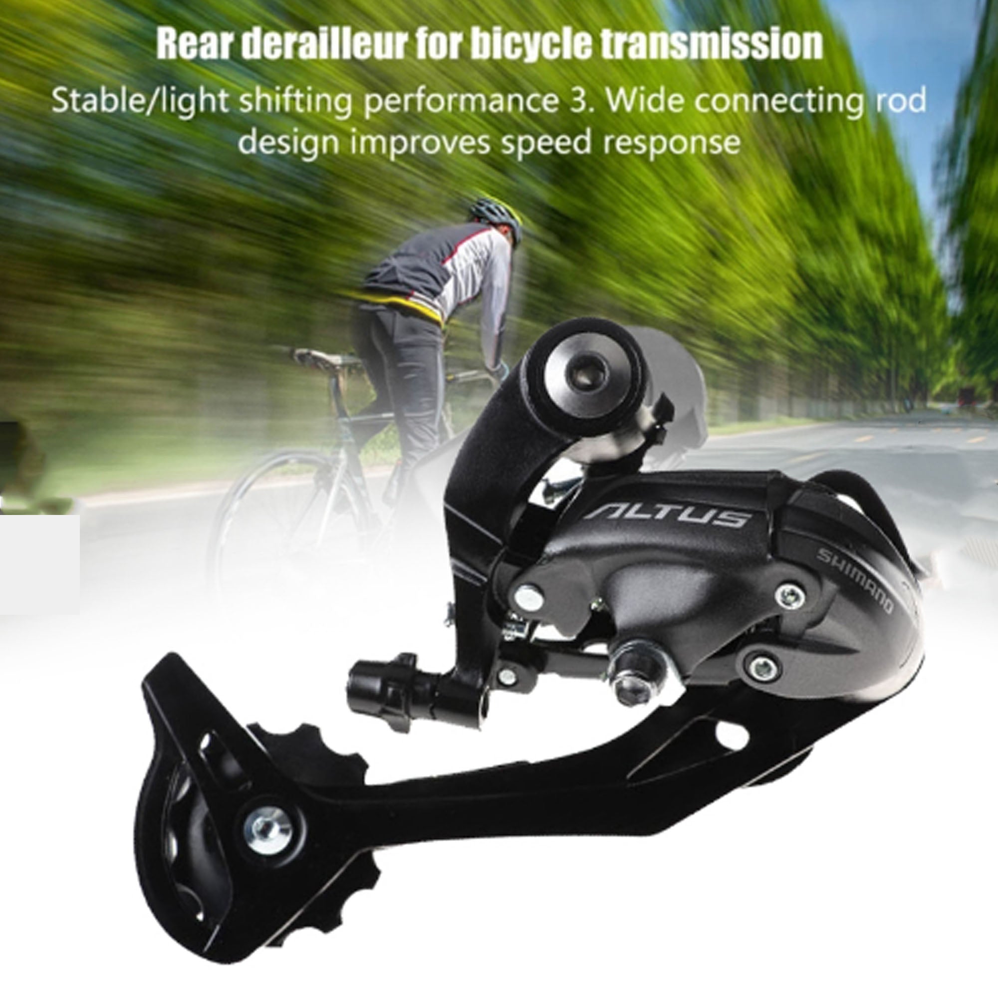 SHIMANO ALTUS M370 9 Speed Rear Derailleur - DerakBikes