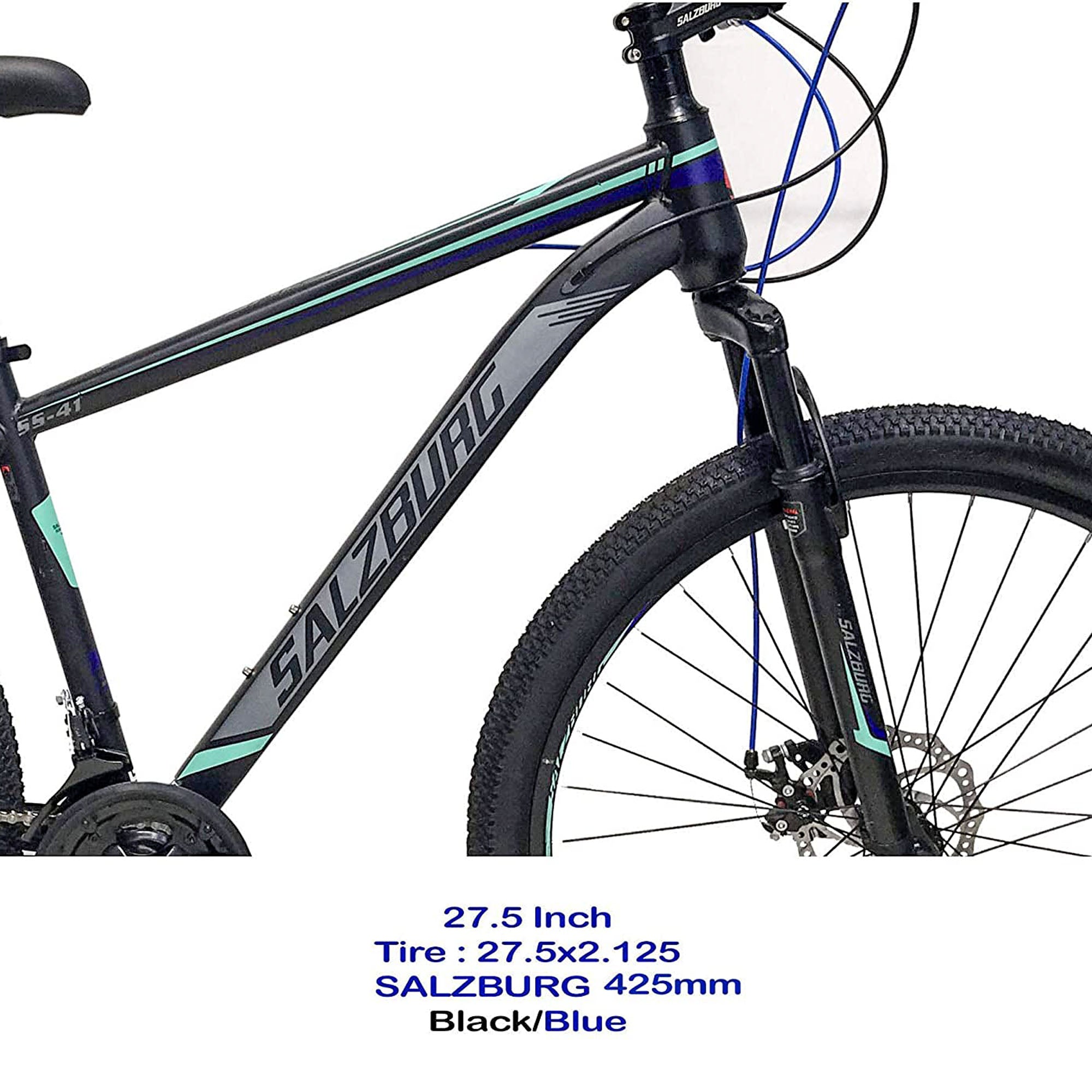 Bicycle 27.5 Inch Salzburg 24 Sp Black Blue -DerakBikes
