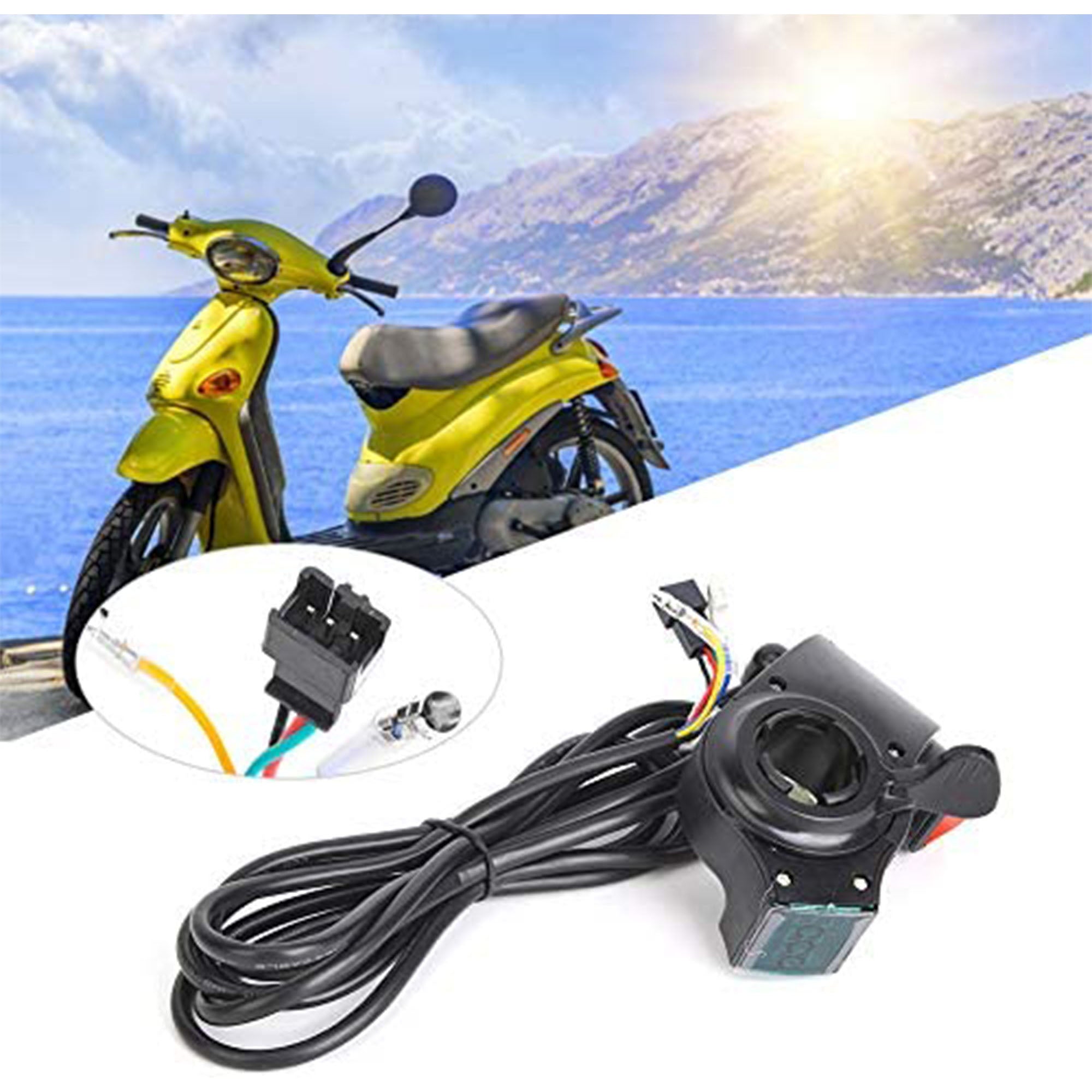 E-Bike Thumb Throttle Finger Accelerator Digital Battery Voltage-DerakBikes