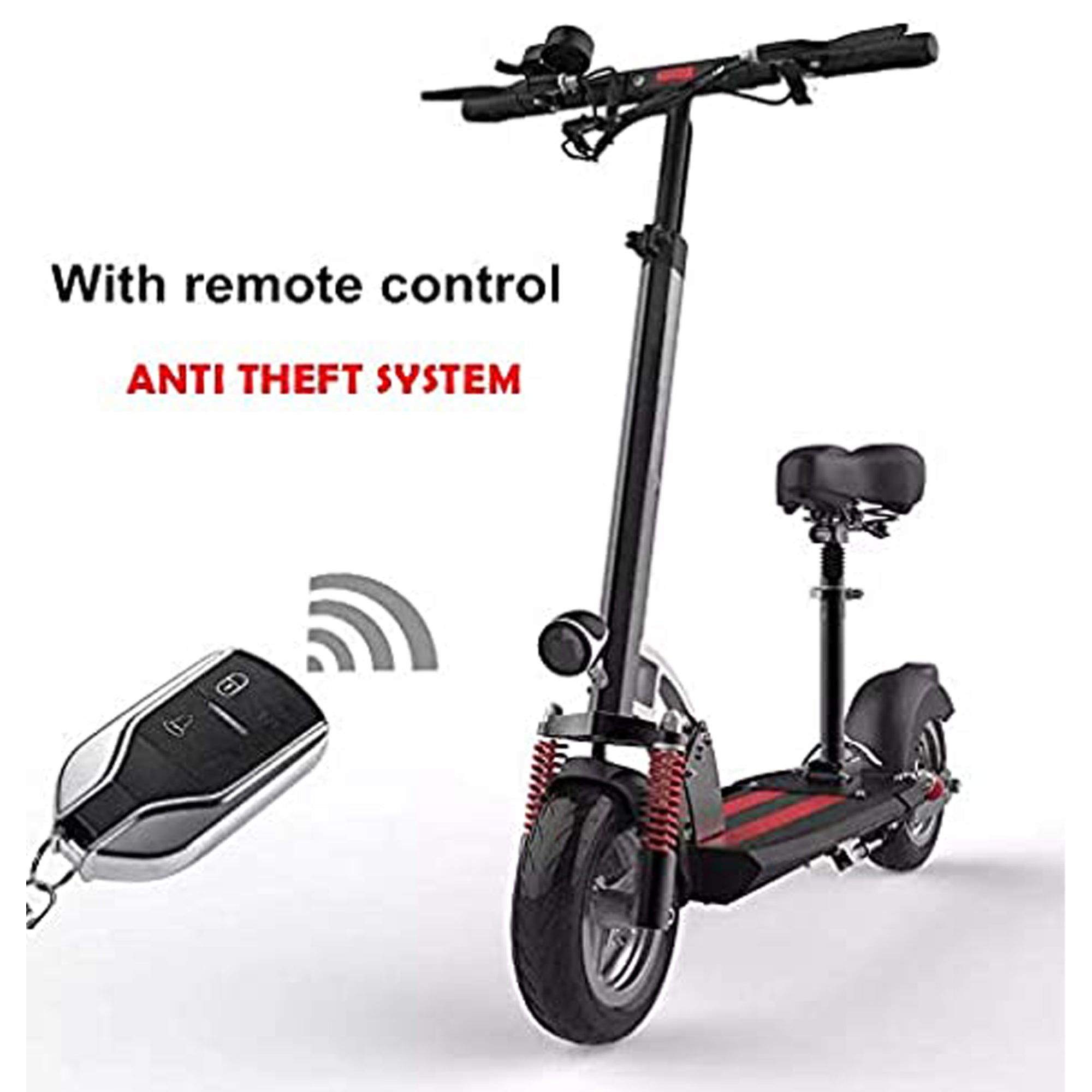 E-scooter E20 45Km Mileage 500W Full Foldable 48V 10.4Ah Anti-Theft - DerakBikes