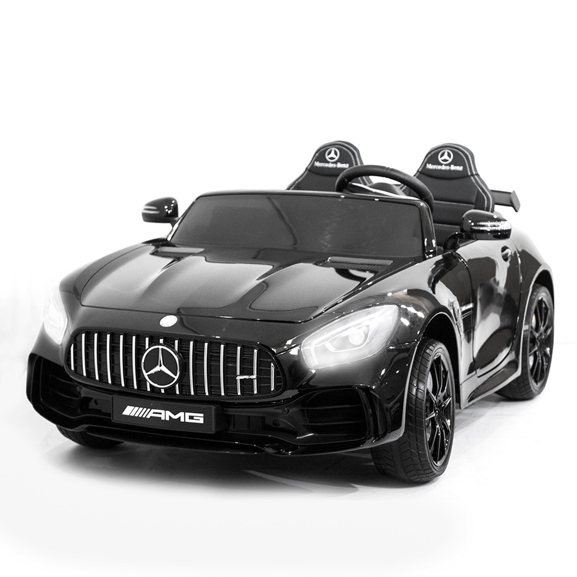 Ride On Mercedes Benz GTR Kids Painted Black - DerakBikes