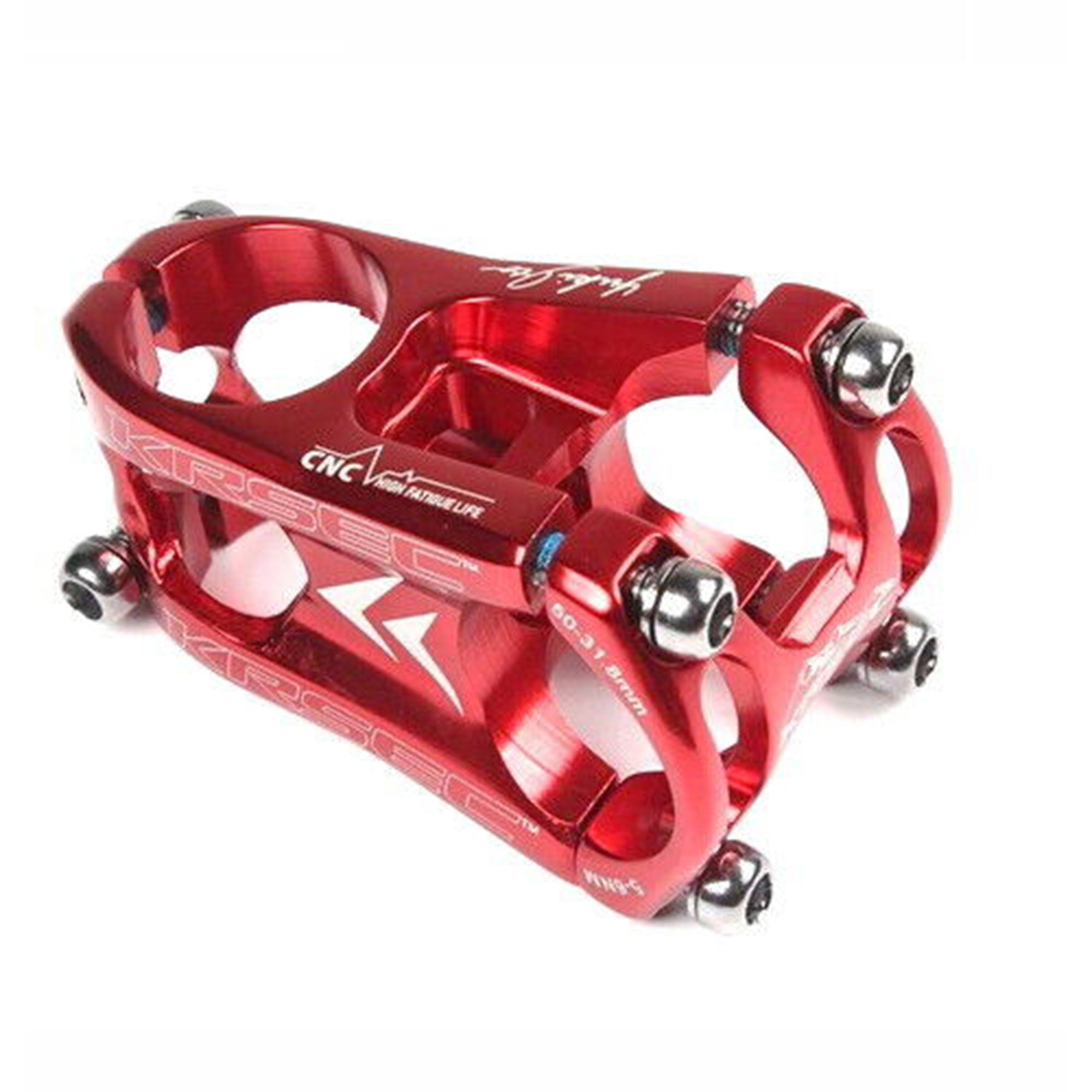 KRSEC Bicycle Aluminum bar Stems 28.631.850mm 0° MTB Road Bike short Stem