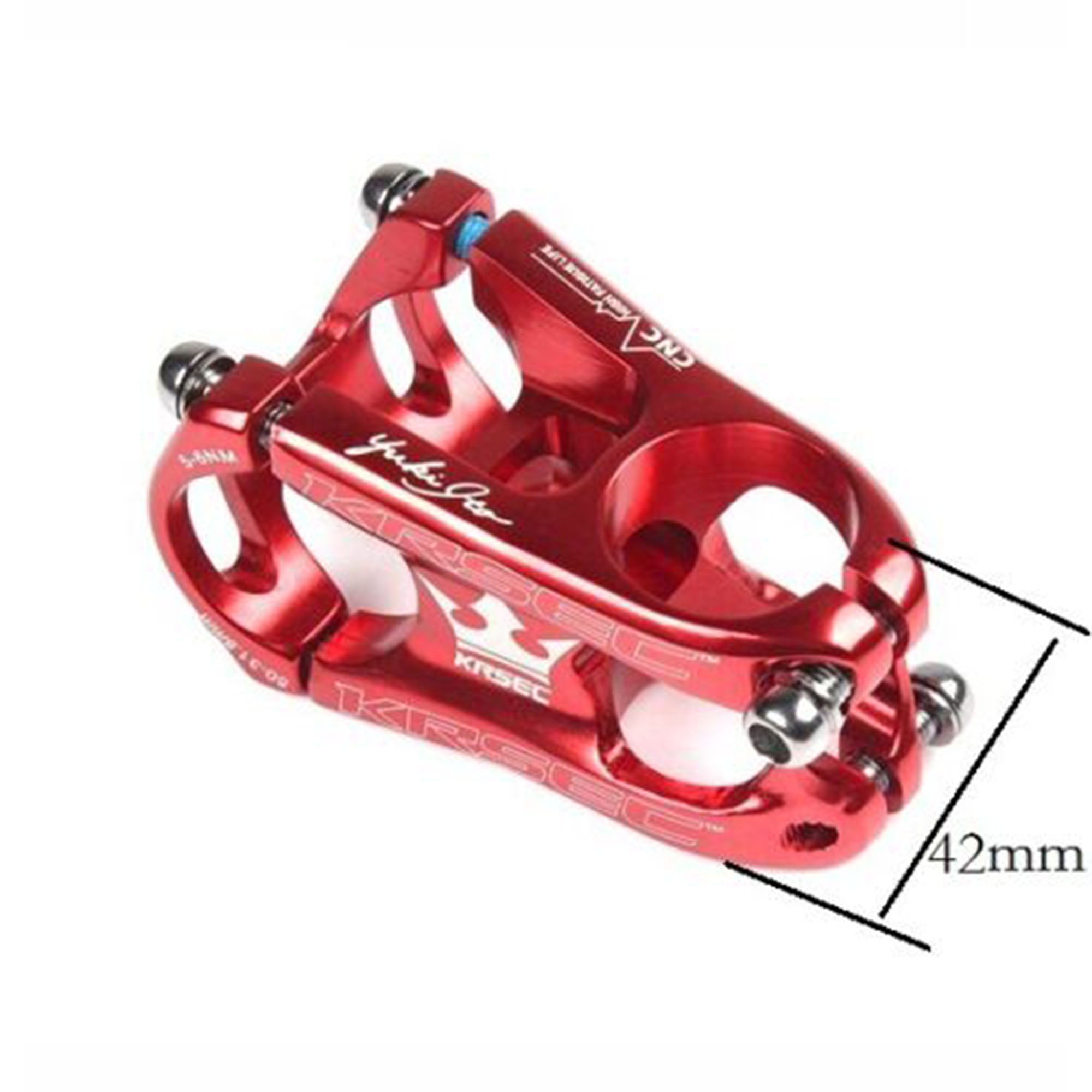 KRSEC Bicycle Aluminum bar Stems 28.631.850mm 0° MTB Road Bike short Stem