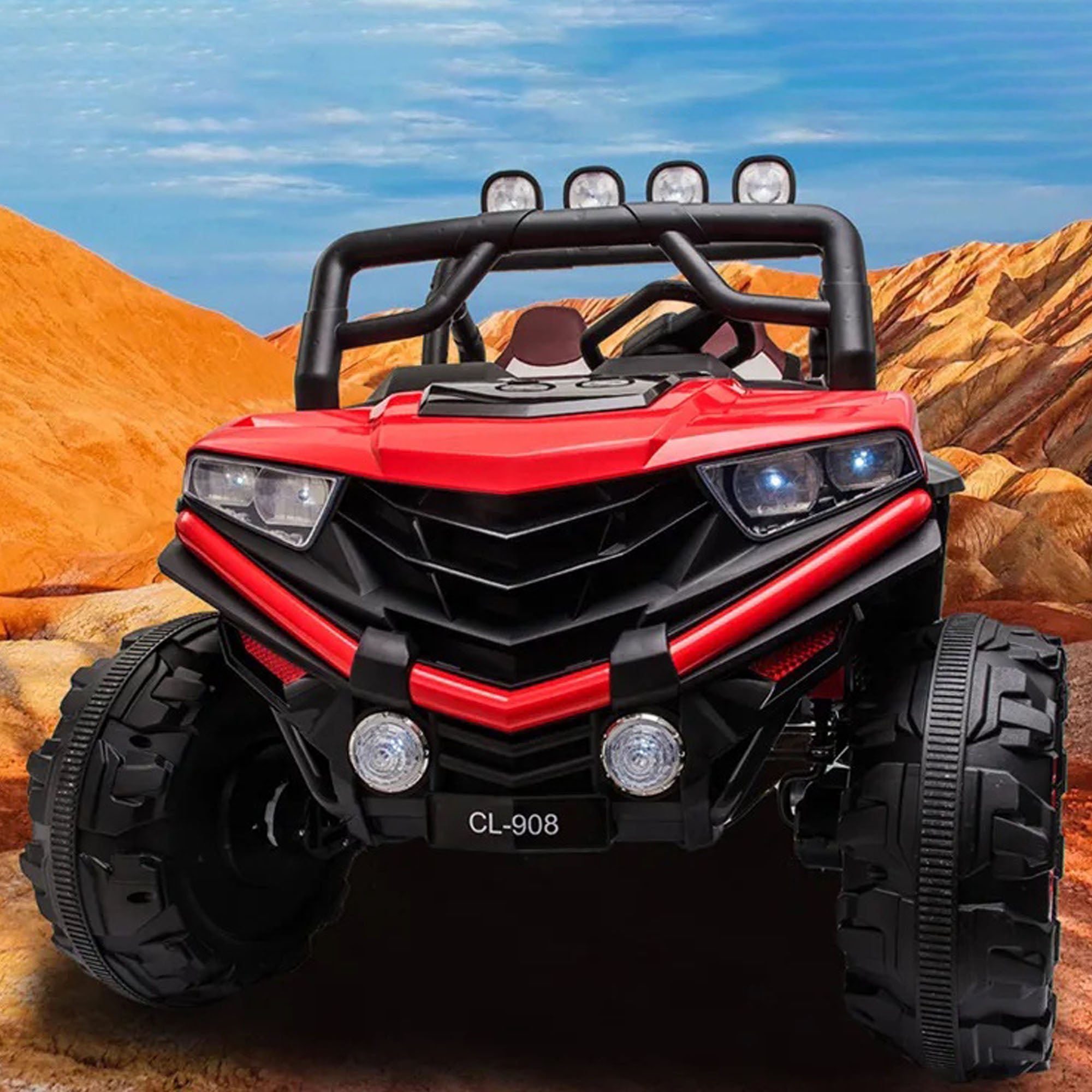 Ride On Electric Car Kids CL908 Leather Seat Eva Tire 2 Seater - DERAKBIKES