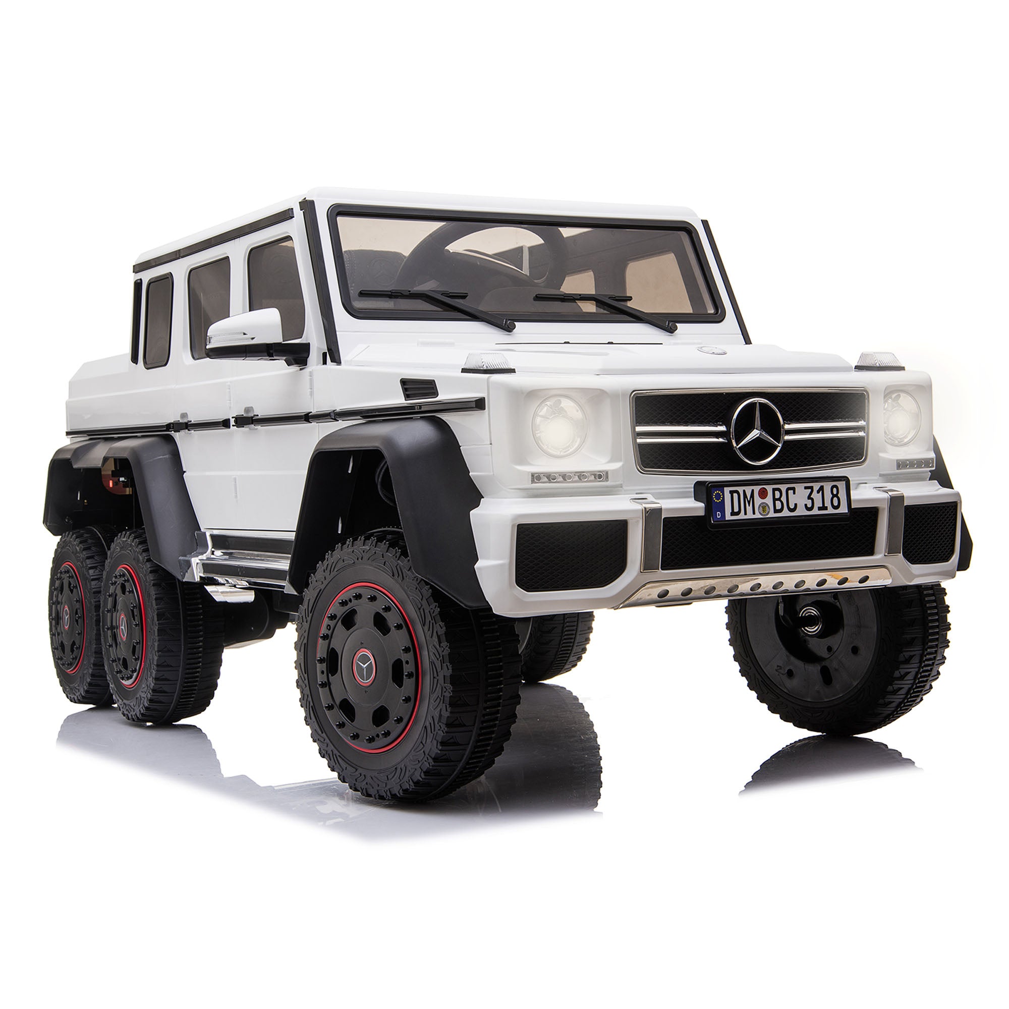 Licensed Mercedes Benz G63 6x6 Kids Ride On Car DMD318 Leather Seat EVA Tire