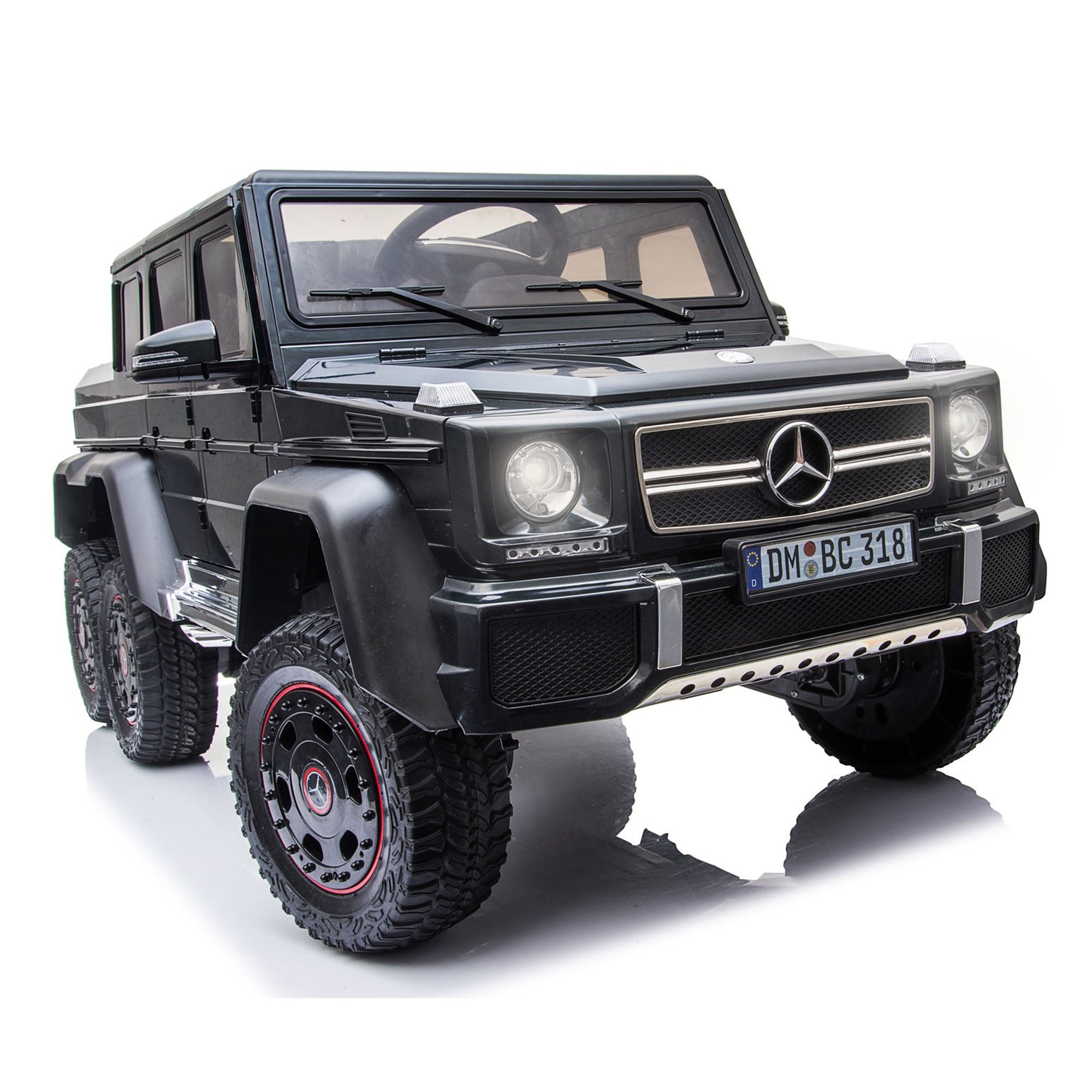 Licensed Mercedes Benz G63 6x6 Kids Ride On Car DMD318 Leather Seat EVA Tire