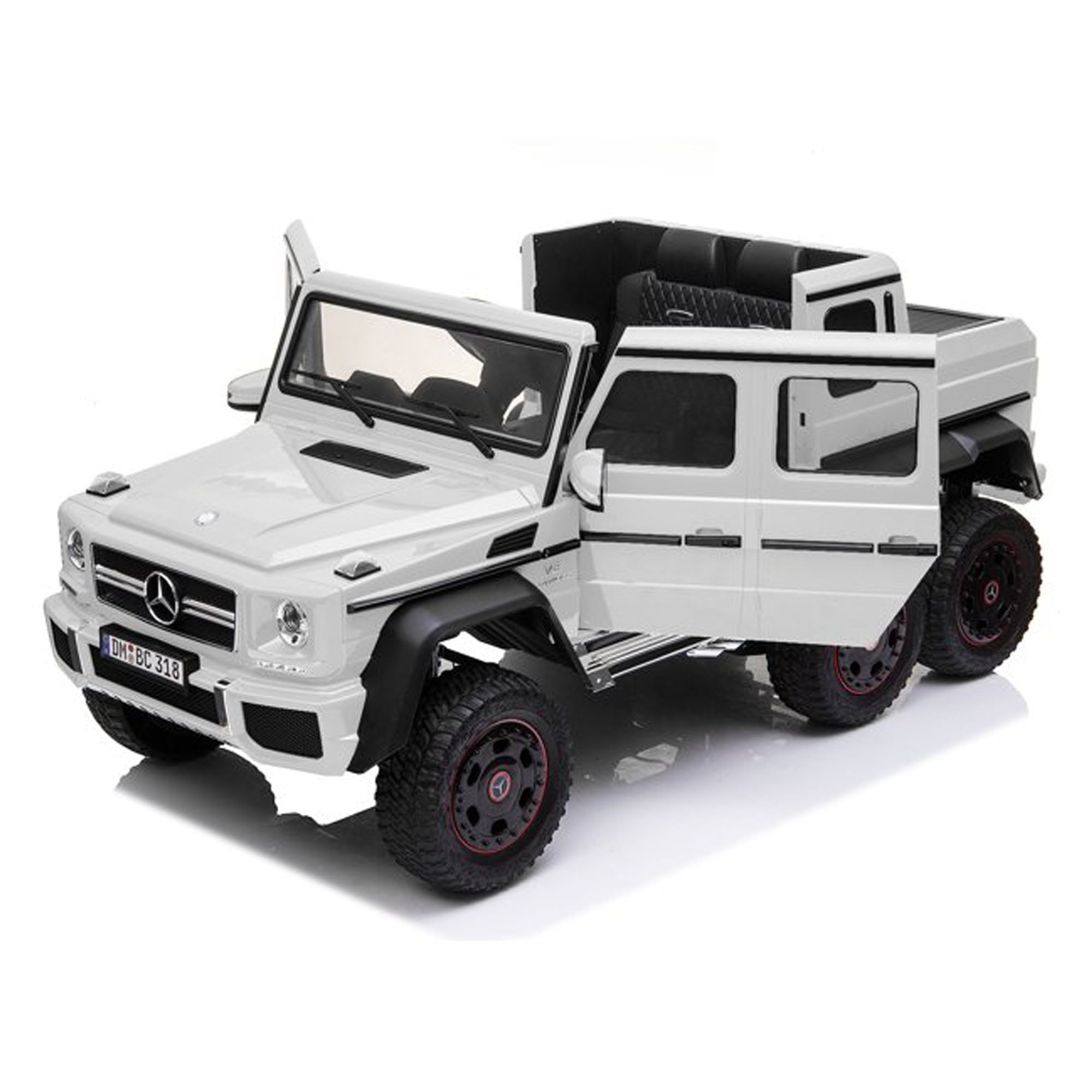 Licensed Mercedes Benz G63 6x6 Kids Ride On Car DMD318 Leather Seat EVA Tire