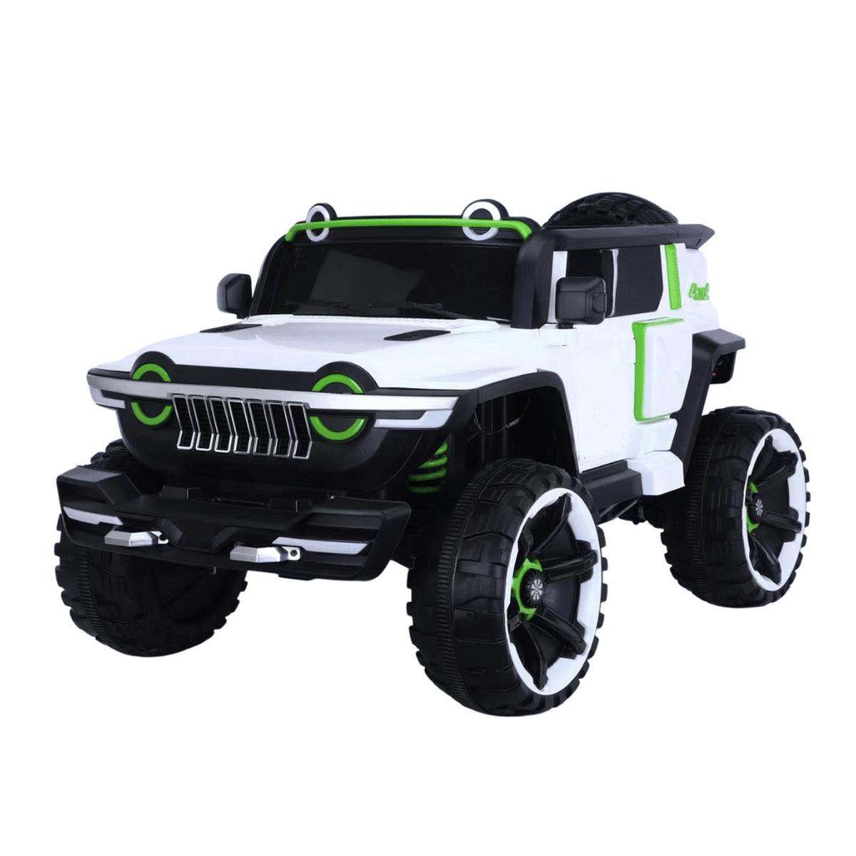 Ride On Kids Car 2 Seater 4x4 Super Jeep WN-1166 ,12V 10A Leather Seat Eva Tire - DERAKBIKES