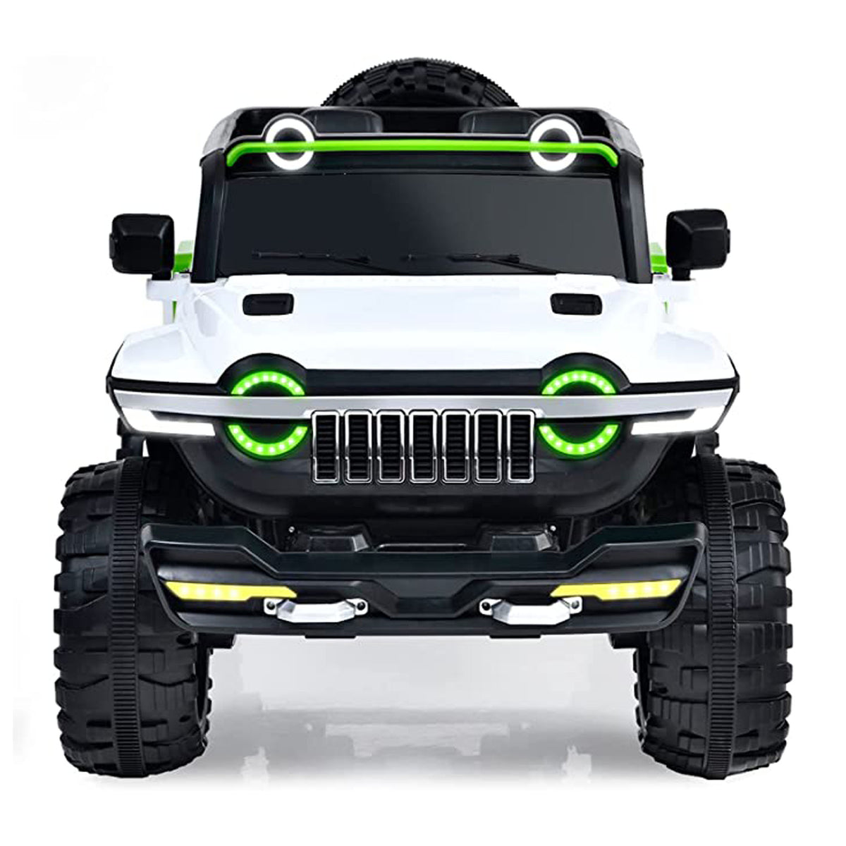 Ride On Kids Car 2 Seater 4x4 Super Jeep WN-1166 ,12V 10A Leather Seat Eva Tire - DERAKBIKES