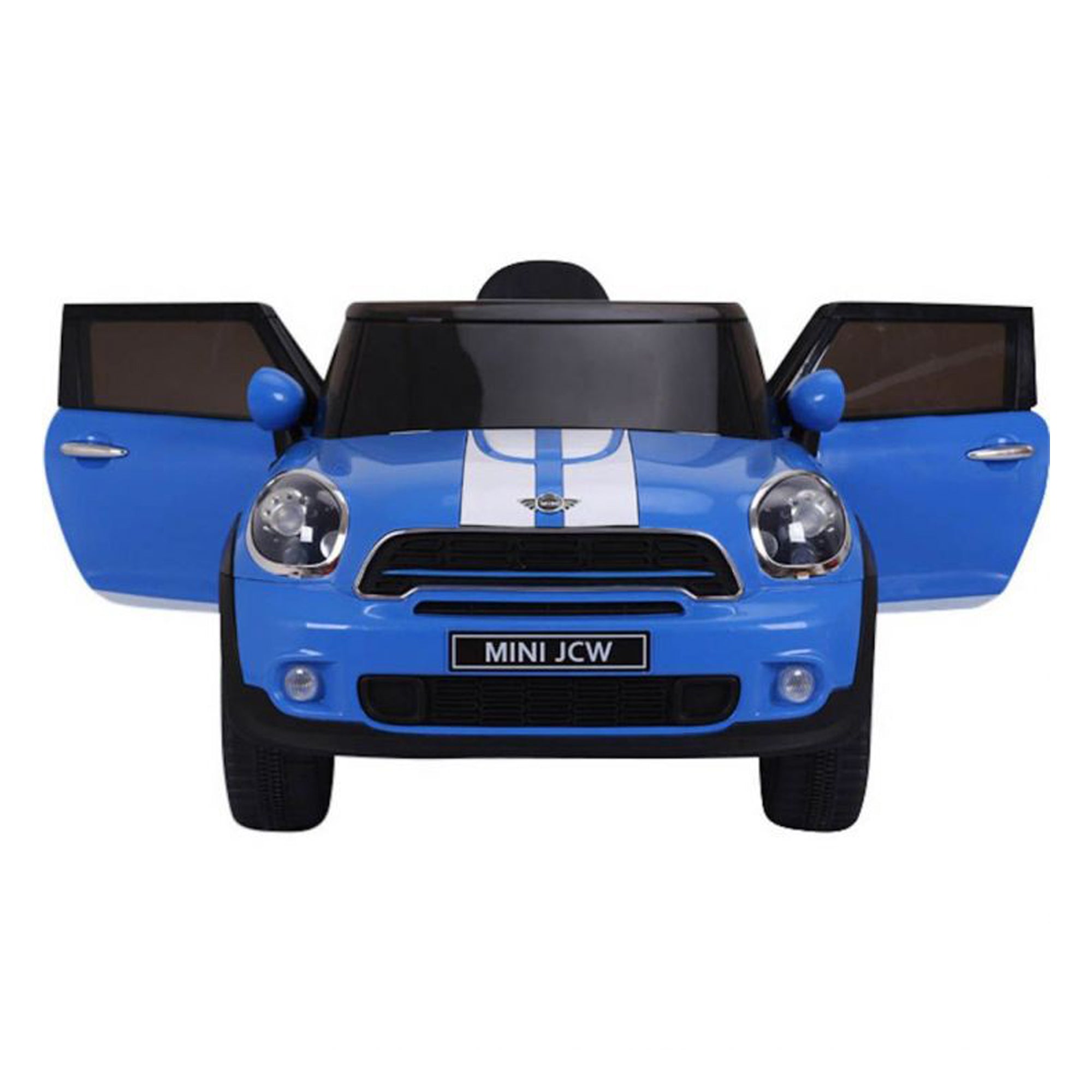 Ride On Electric Car Licensed Mini Cooper Kids Blue- DerakBikes