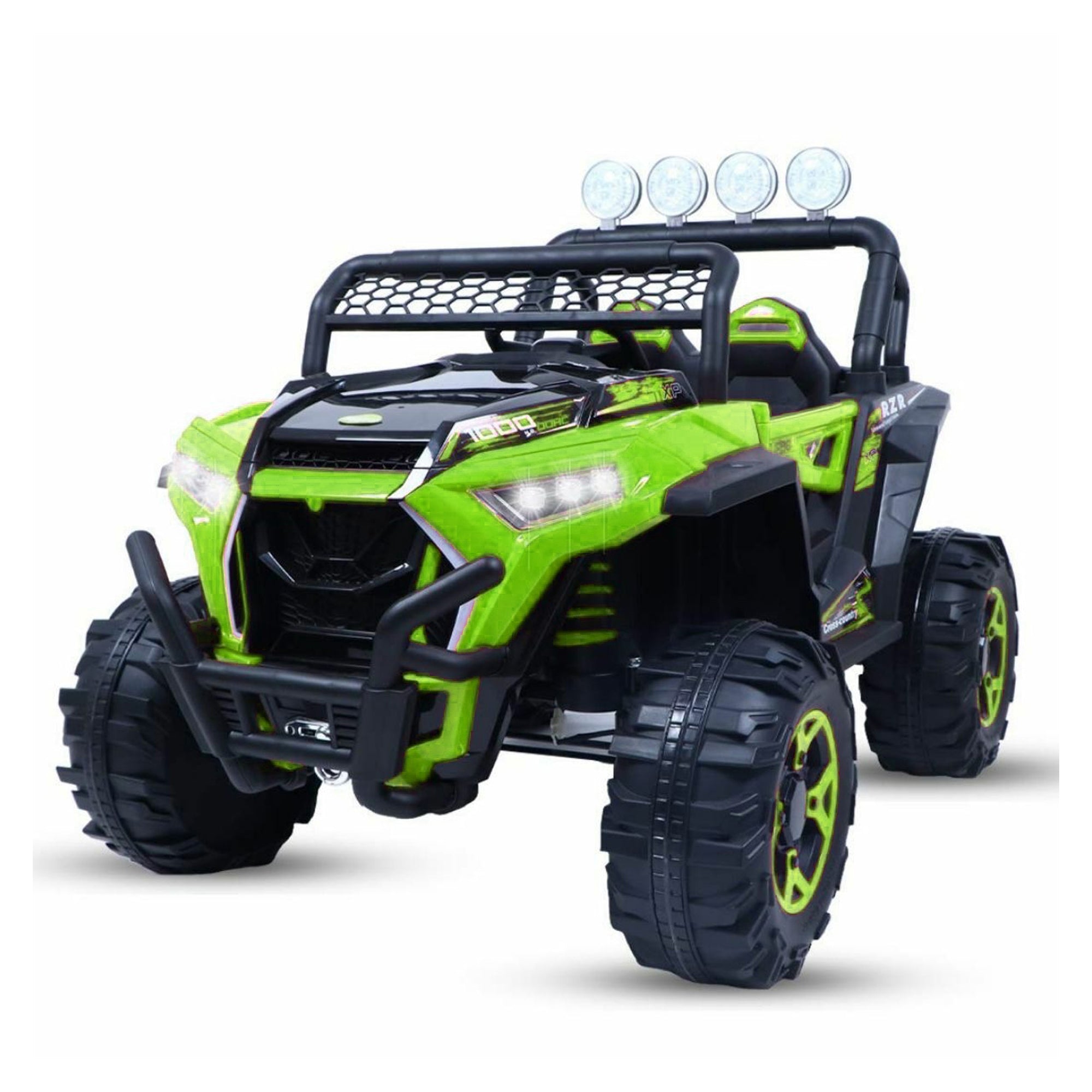 Ride On NEL-918 Electric Kids Car 4x4 Jeep 12V Leather Seat EVA Wheels - DERAKBIKES