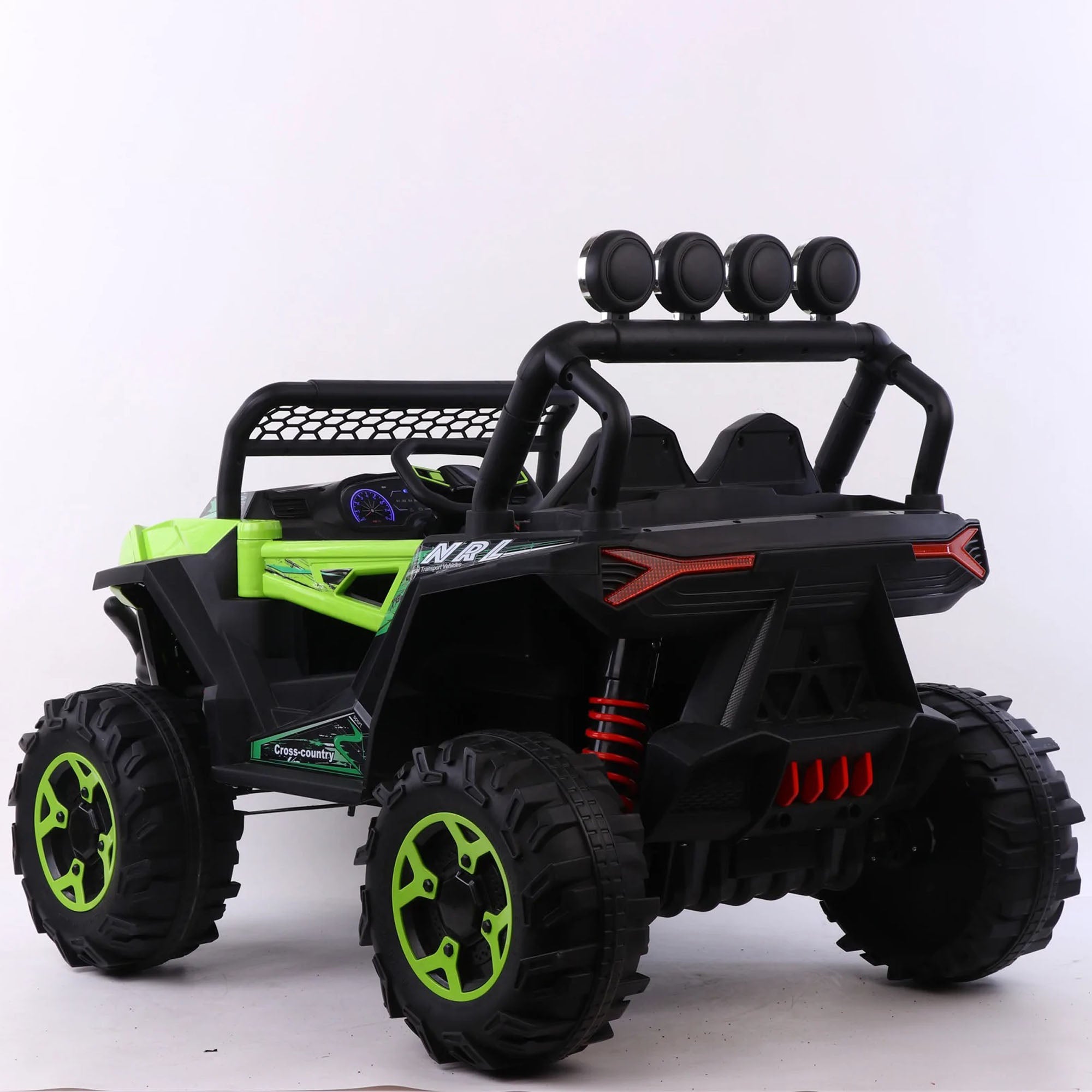 Ride On NEL-918 Electric Kids Car 4x4 Jeep 12V Leather Seat EVA Wheels - DERAKBIKES