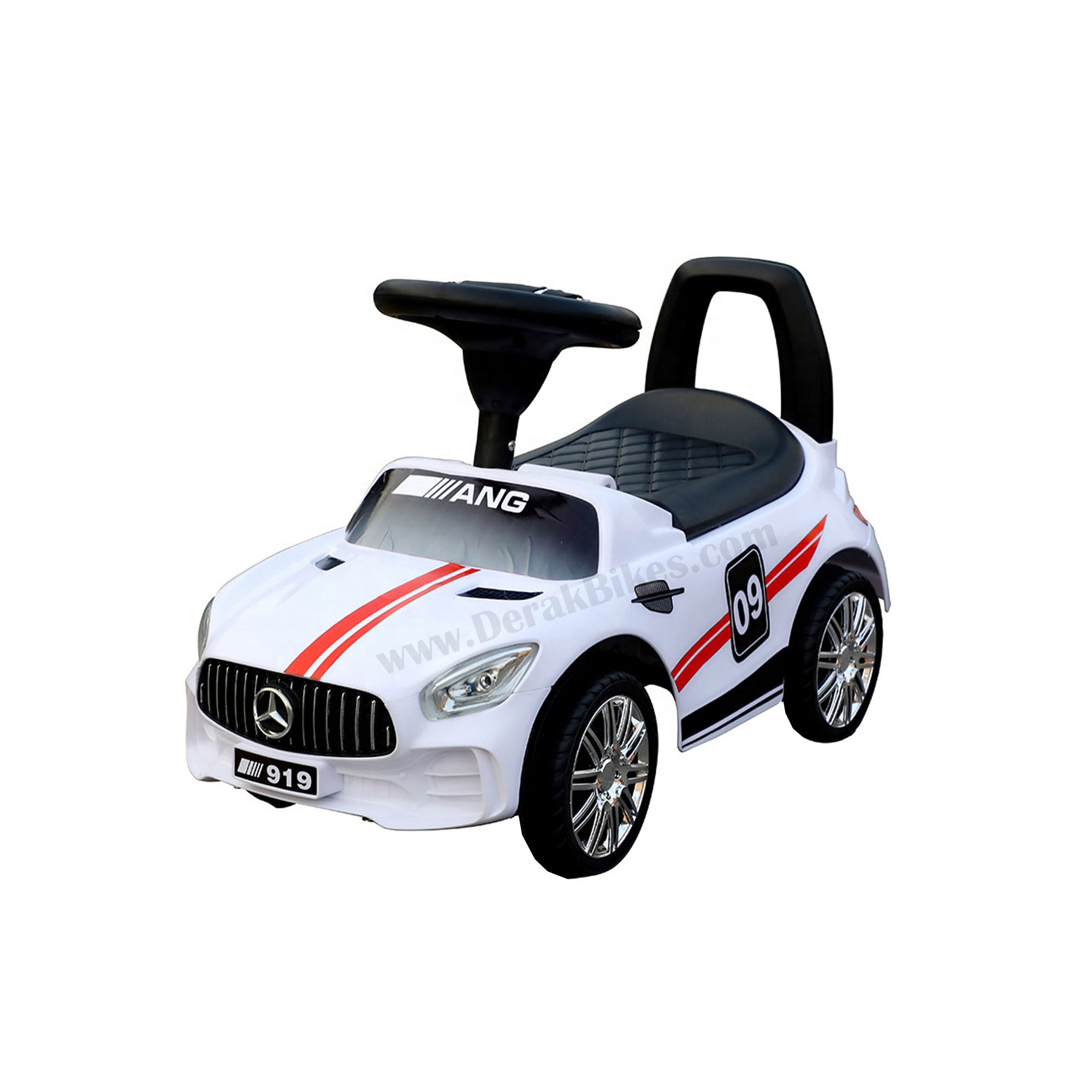 Ride On Pushing Car Mercedes White - DerakBikes