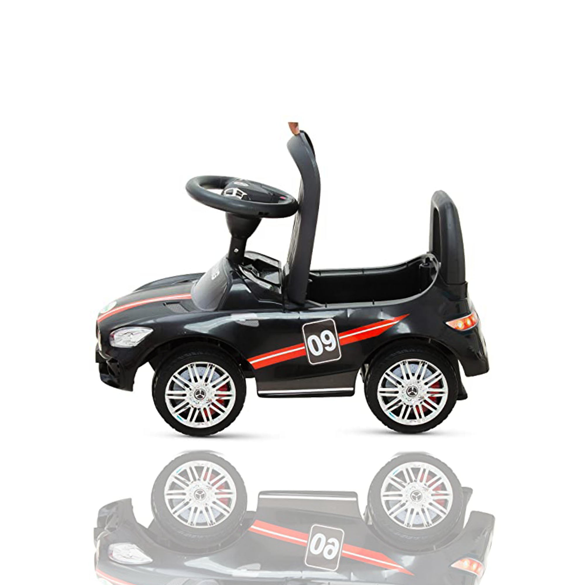 Ride On Pushing Car Mercedes Black - DerakBikes