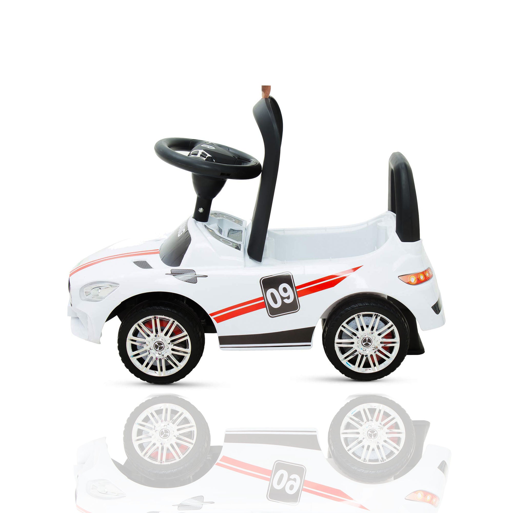 Ride On Pushing Car Mercedes White - DerakBikes