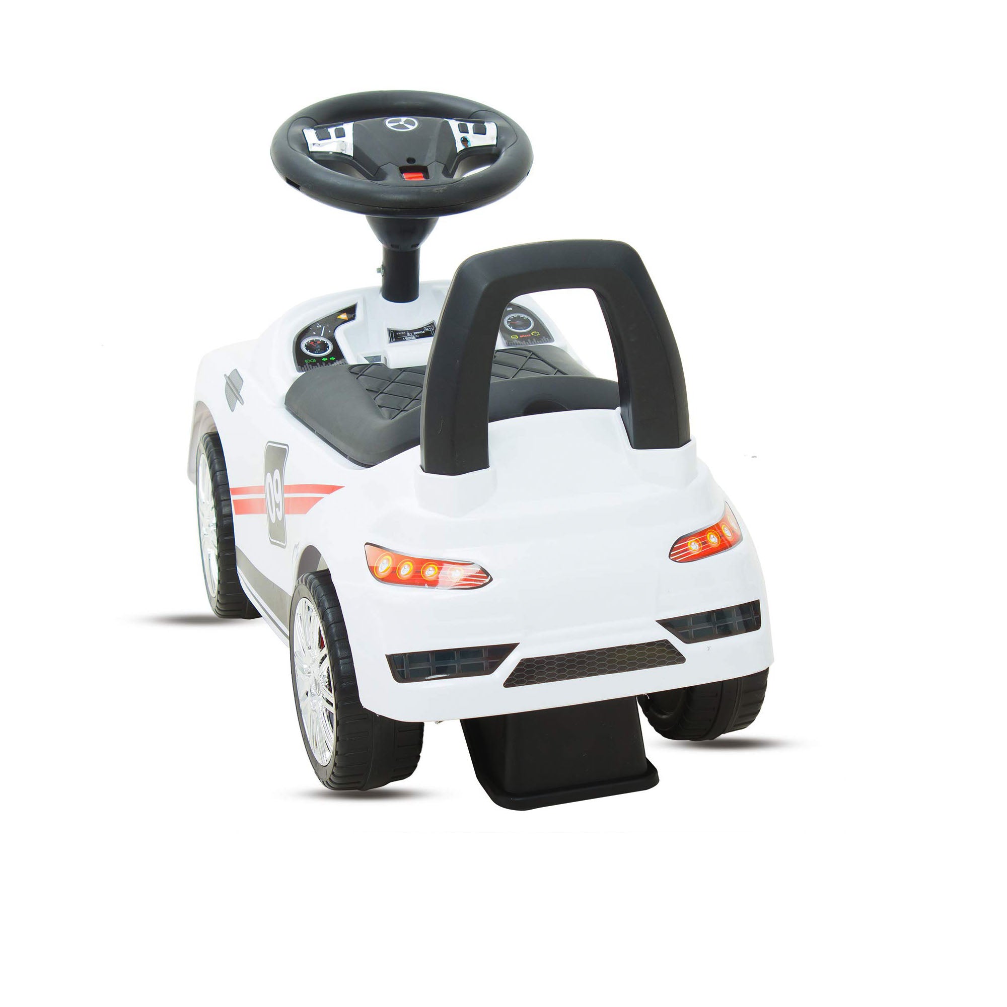 Ride On Pushing Car Mercedes White - DerakBikes