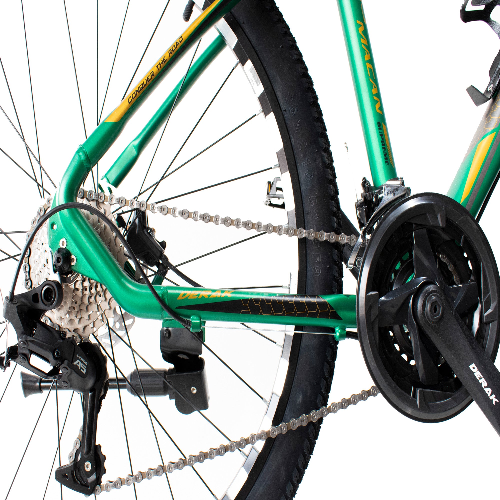 Bicycle 26Inch Macan Alloy Hydraulic 27Sp Green - DerakBikes - DERAKBIKES