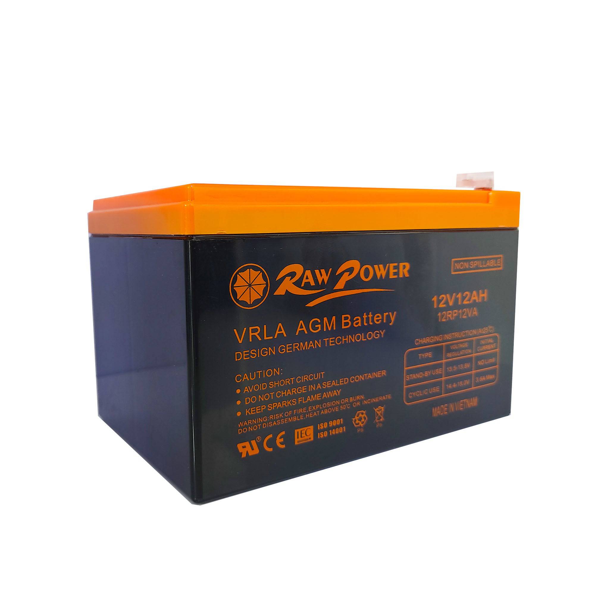Raw Power Ride On Car Battery 12V 12ah - DERAKBIKES