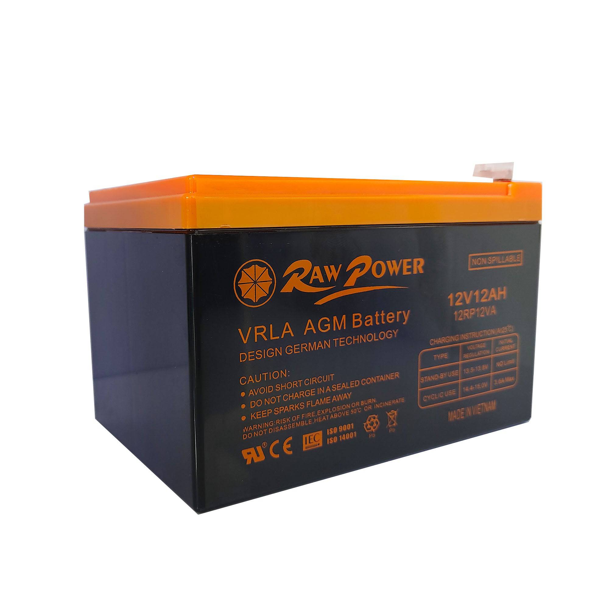 Raw Power Ride On Car Battery 12V 12ah - DERAKBIKES